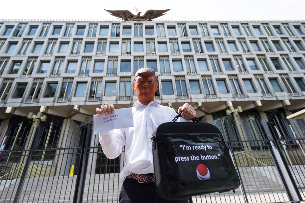 Londra'da Trump protestosu - 0