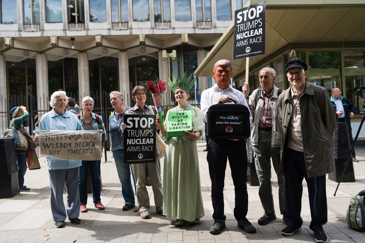 Londra'da Trump protestosu - 0