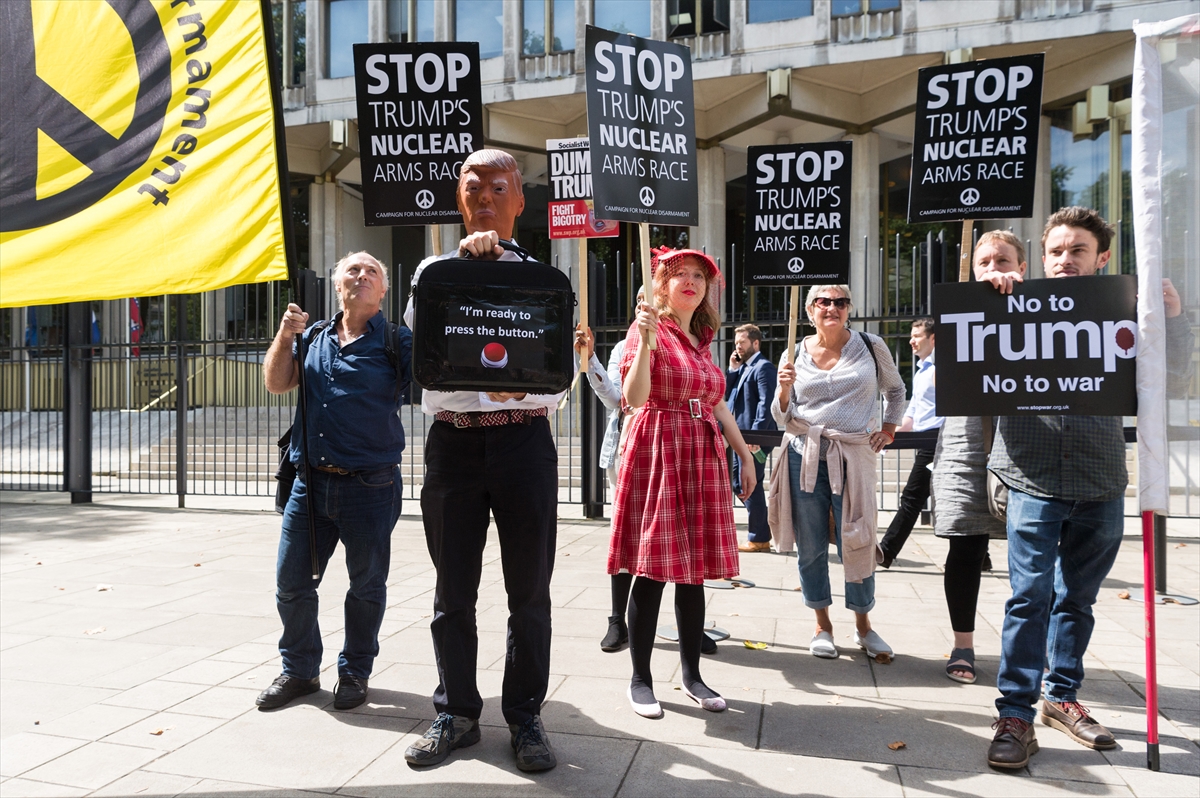 Londra'da Trump protestosu - 0
