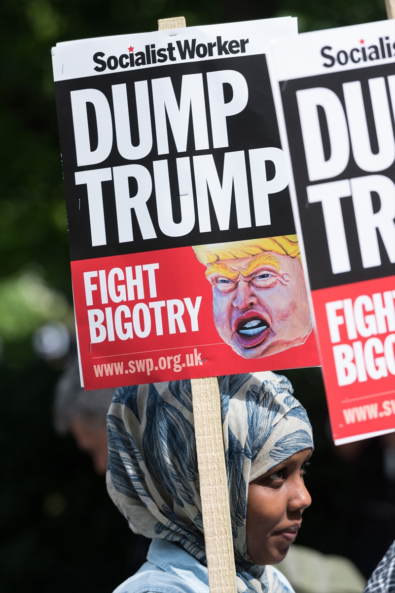 Londra'da Trump protestosu - 0