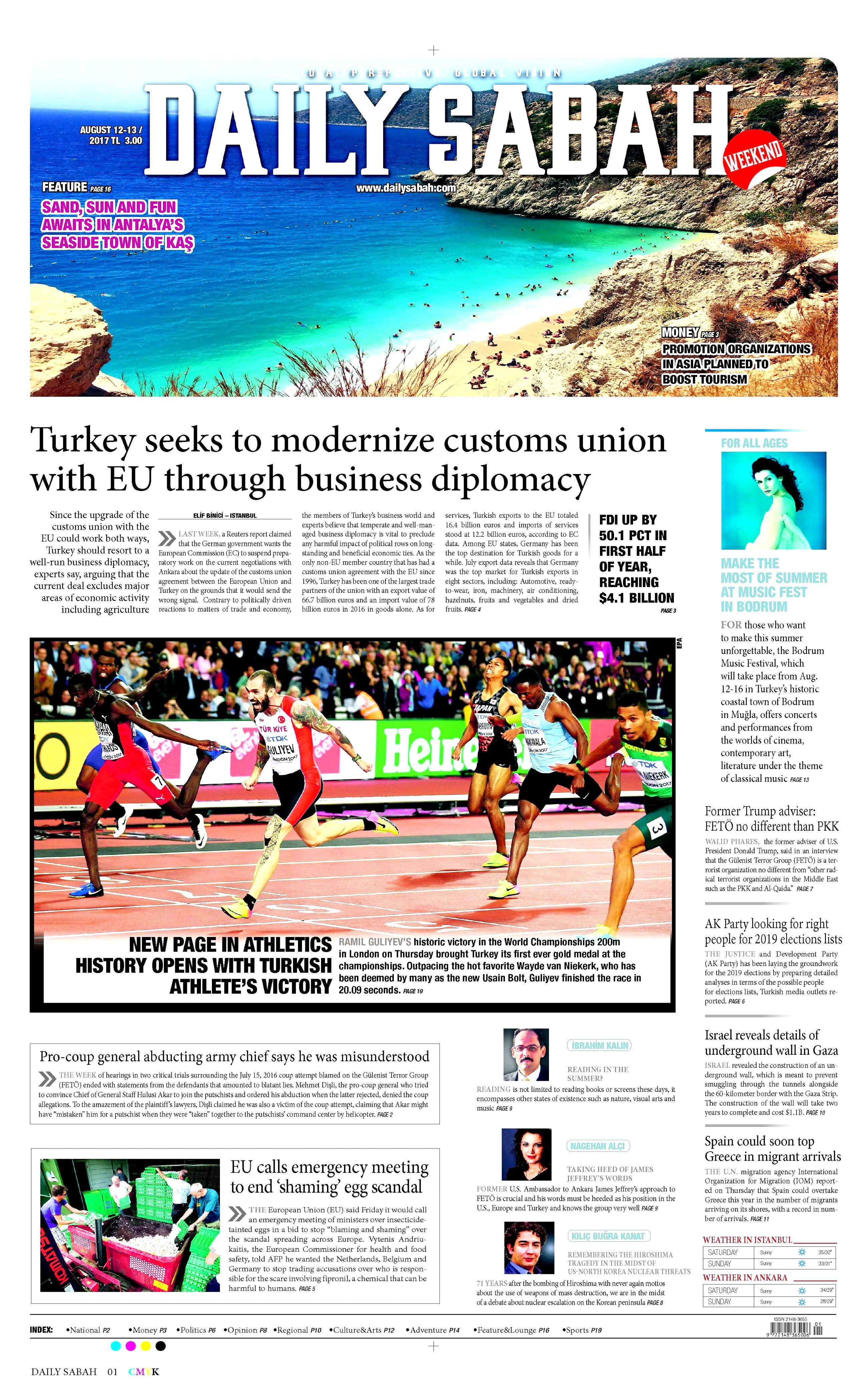 12 Ağustos 2017 gazete manşetleri - 3