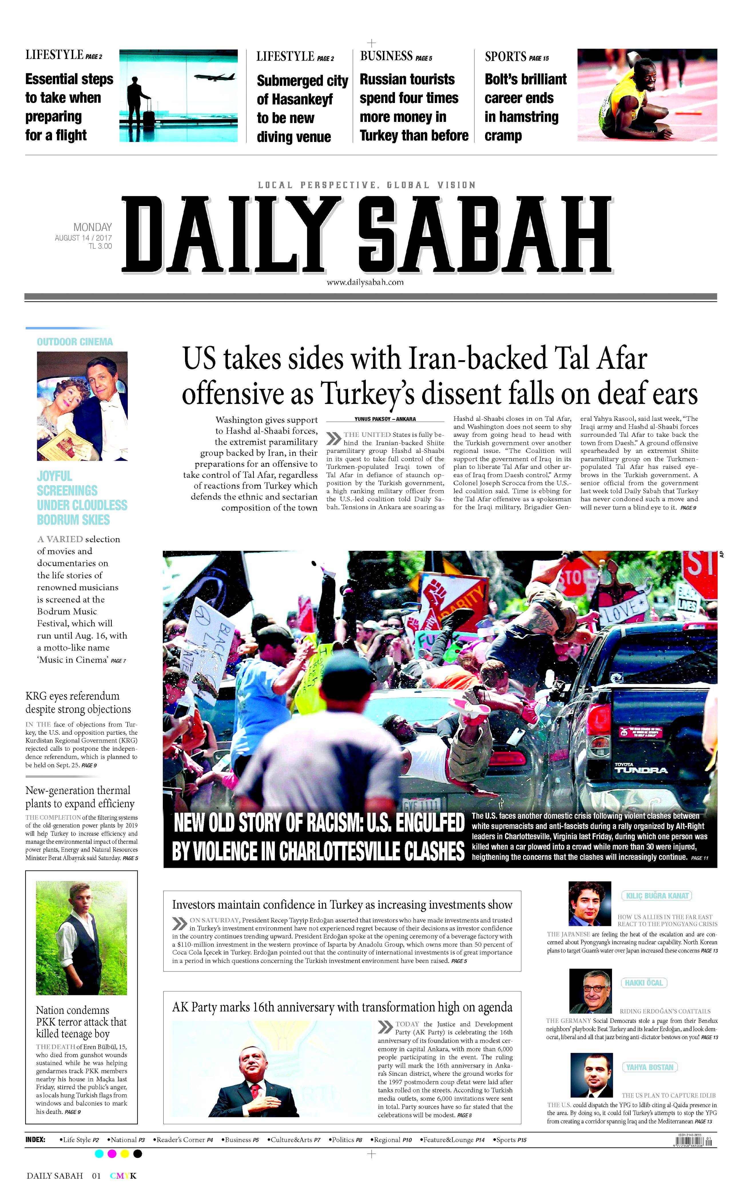 14 Ağustos 2017 gazete manşetleri - 5