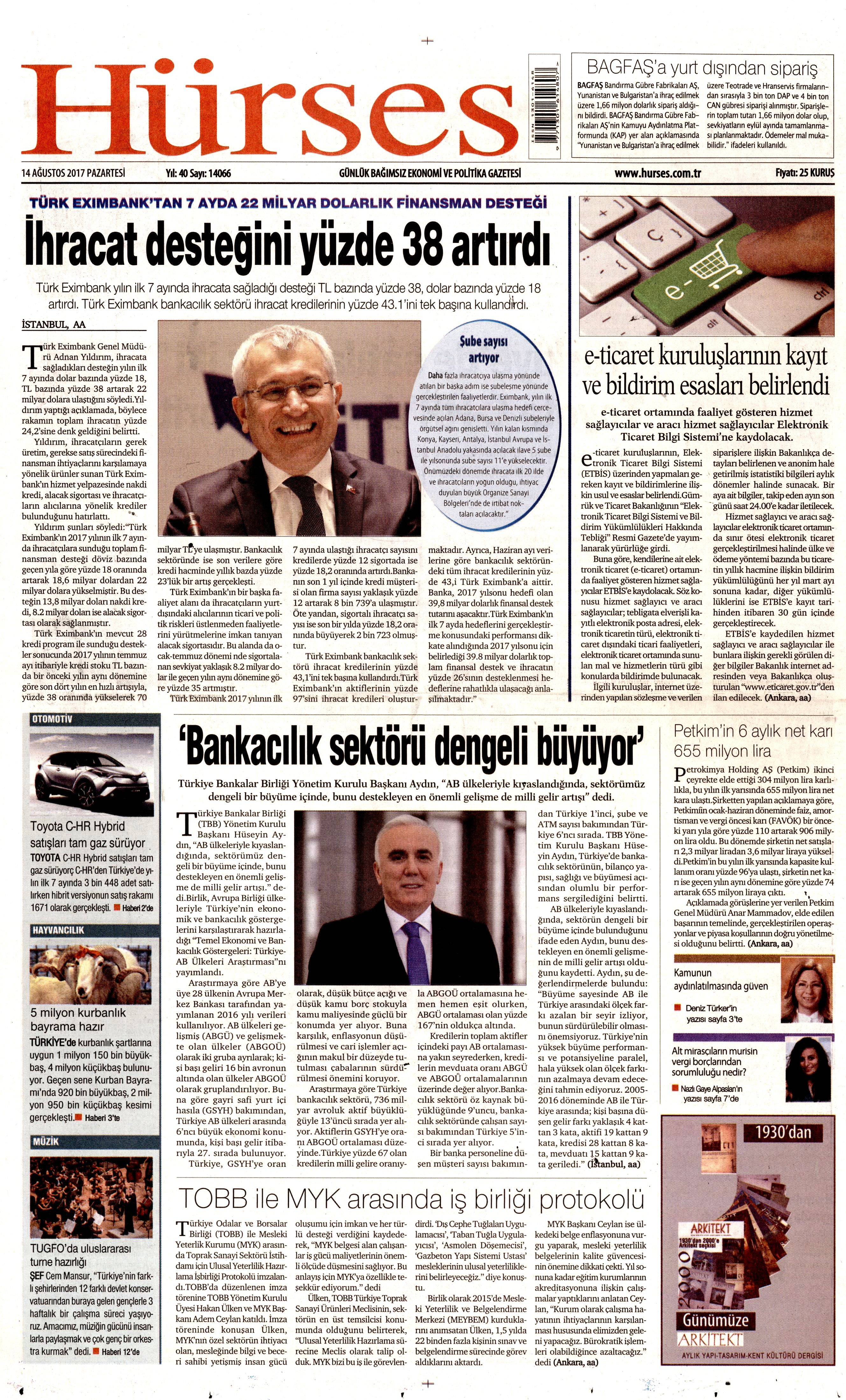 14 Ağustos 2017 gazete manşetleri - 12