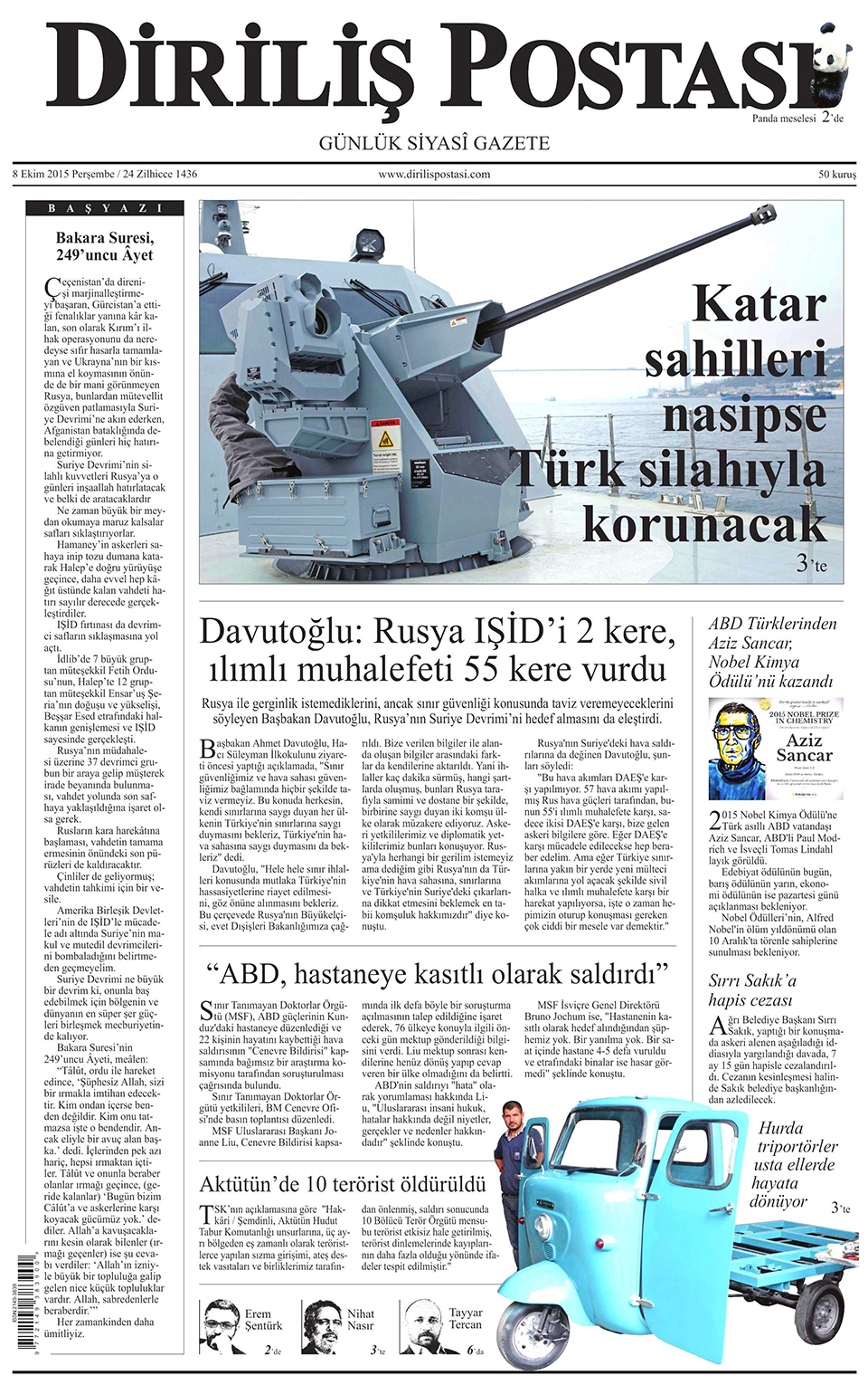 Gazeteler bugün ne yazdı? - 1