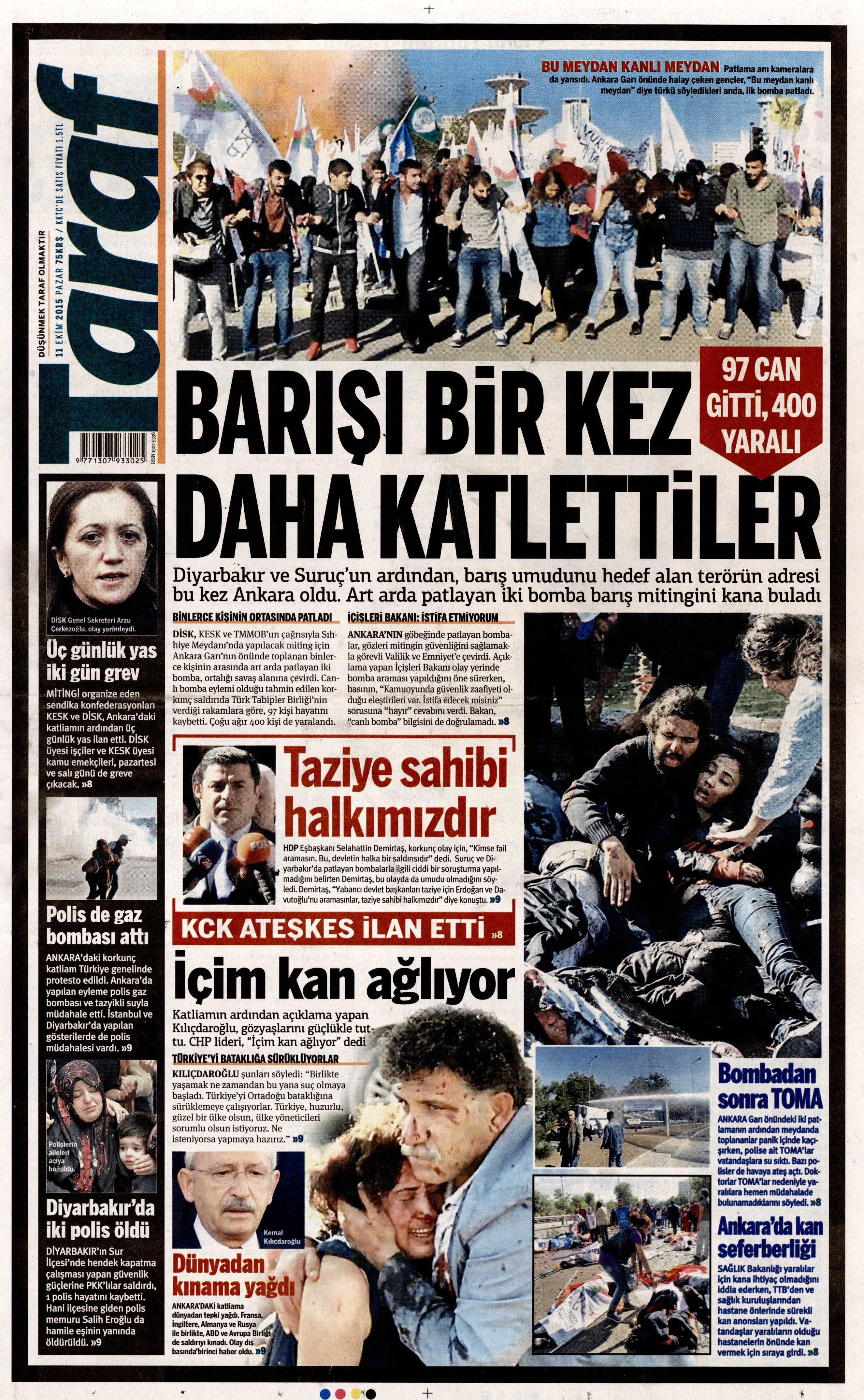 11 Ekim 2015 Gazete Manşetleri - 502