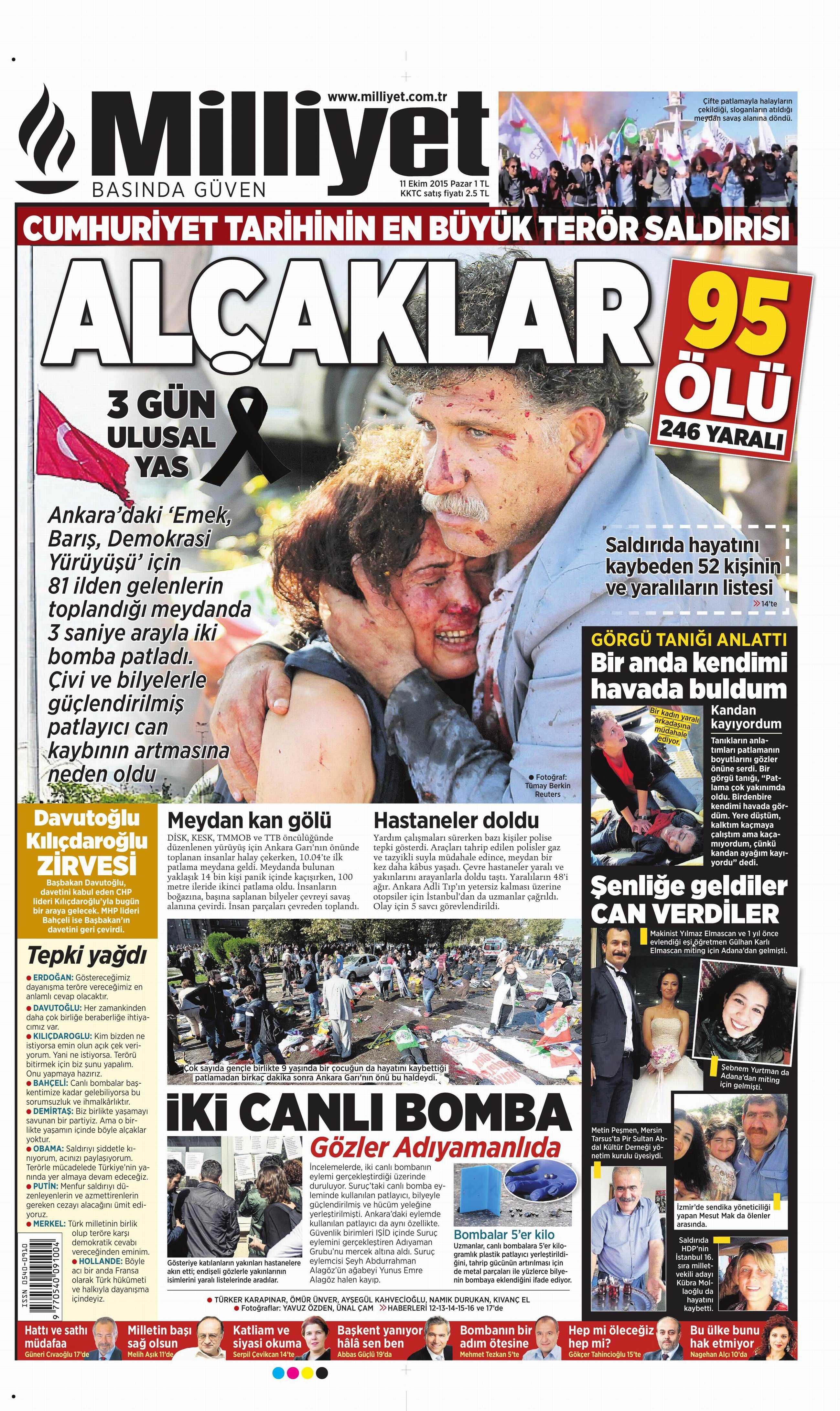 11 Ekim 2015 Gazete Manşetleri - 579