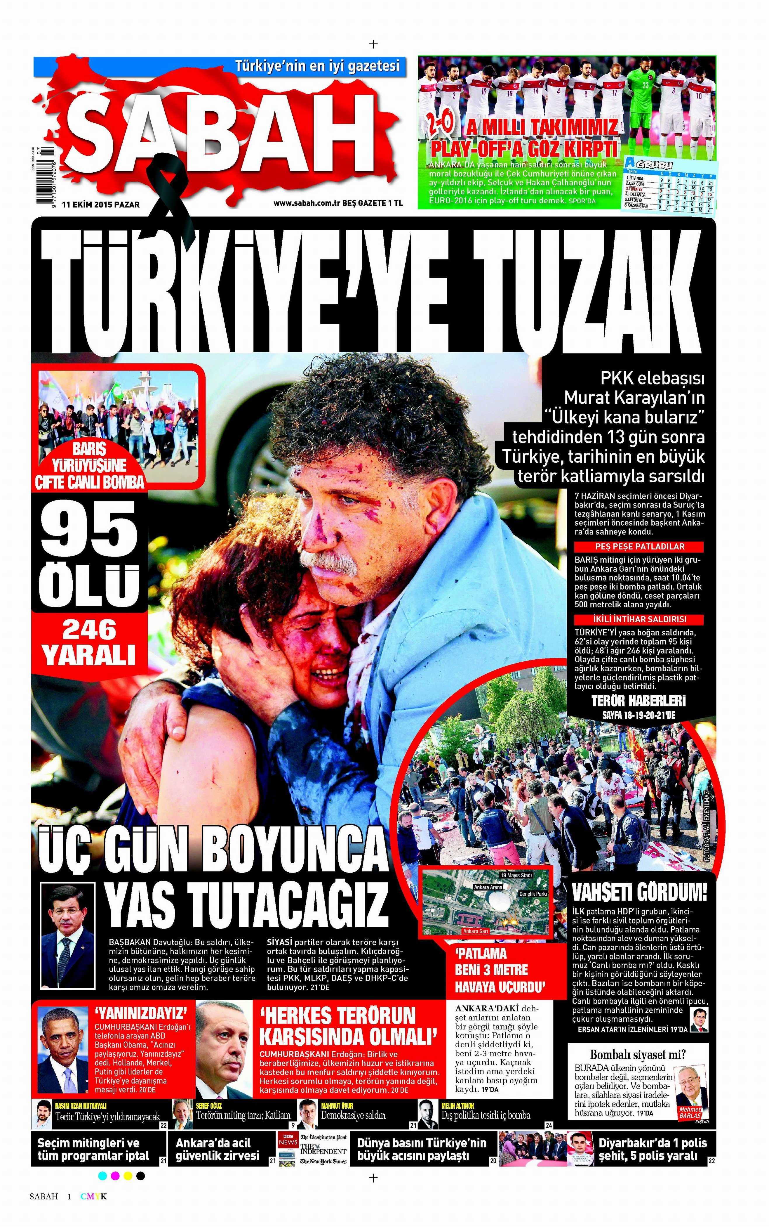 11 Ekim 2015 Gazete Manşetleri - 873