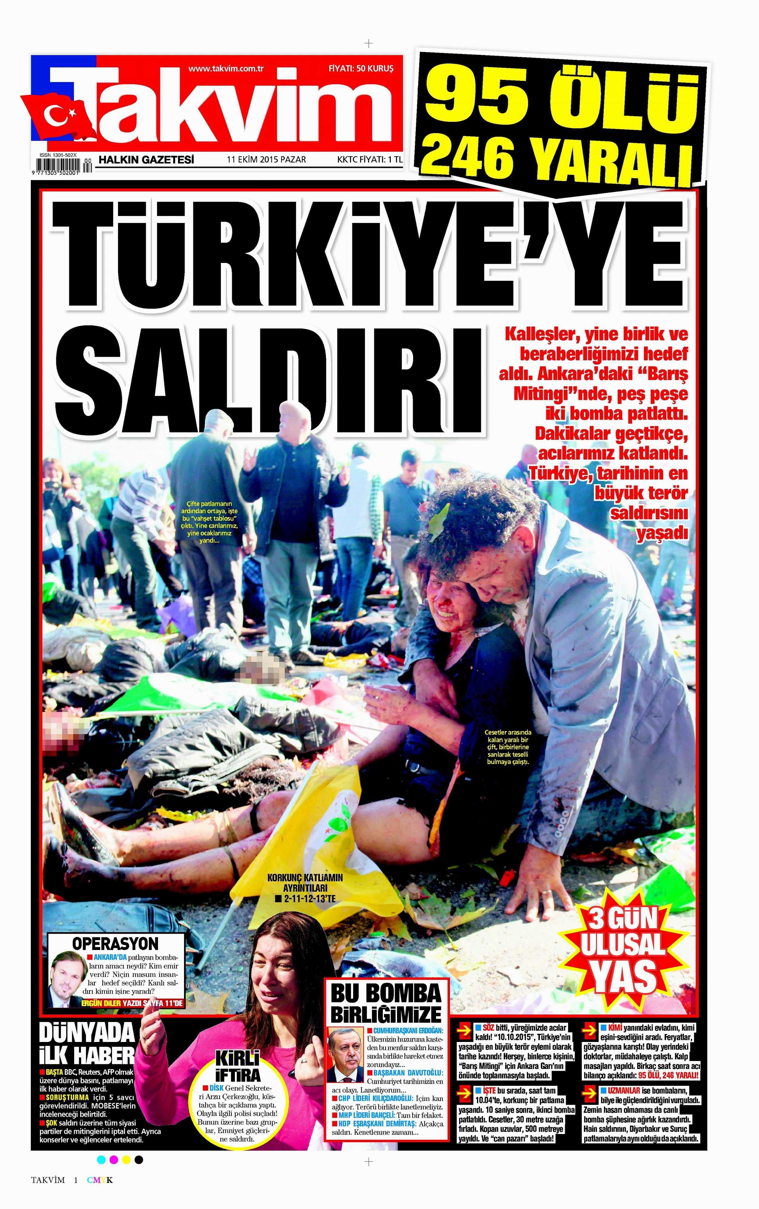 11 Ekim 2015 Gazete Manşetleri - 597