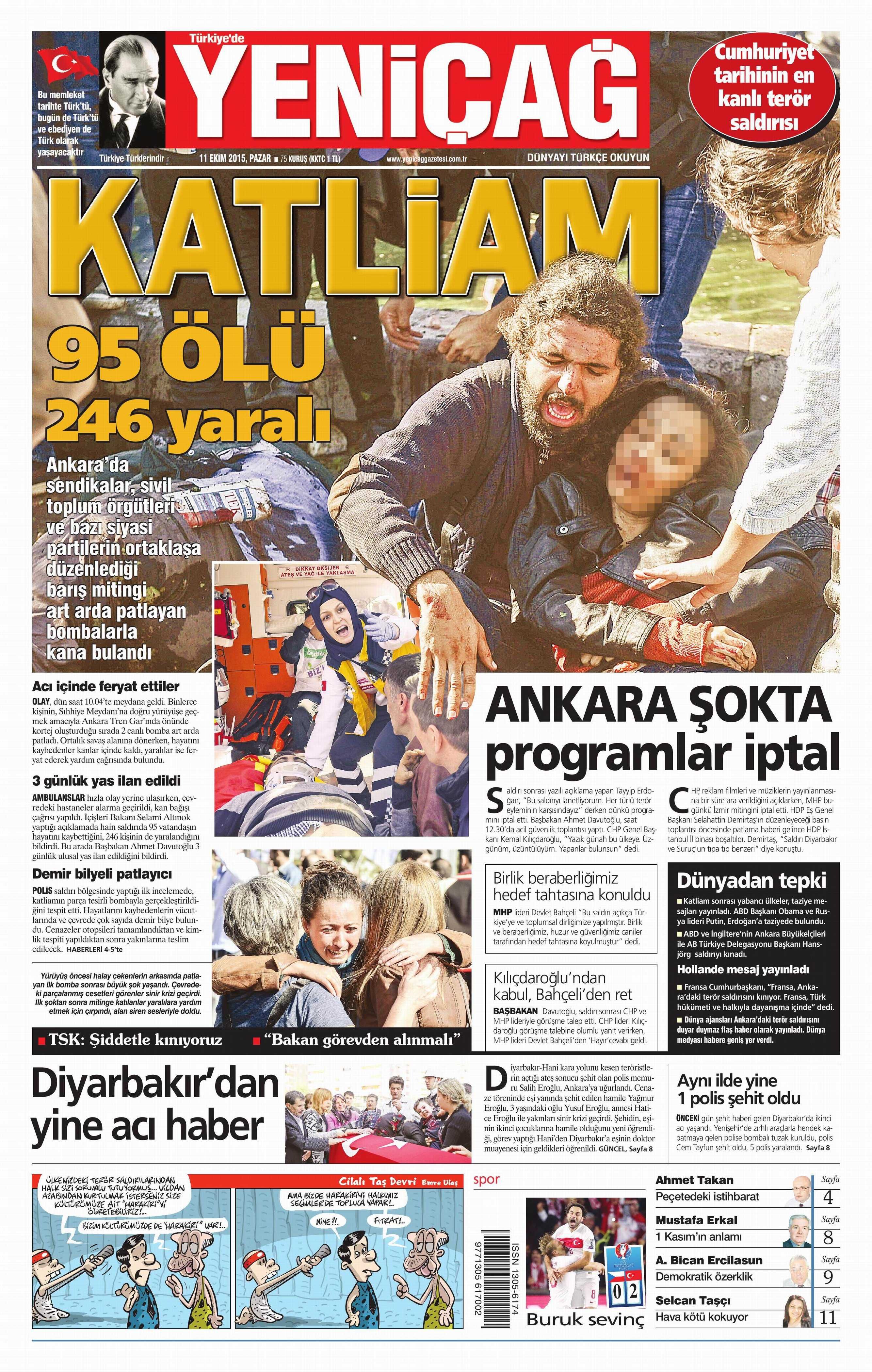 11 Ekim 2015 Gazete Manşetleri - 854