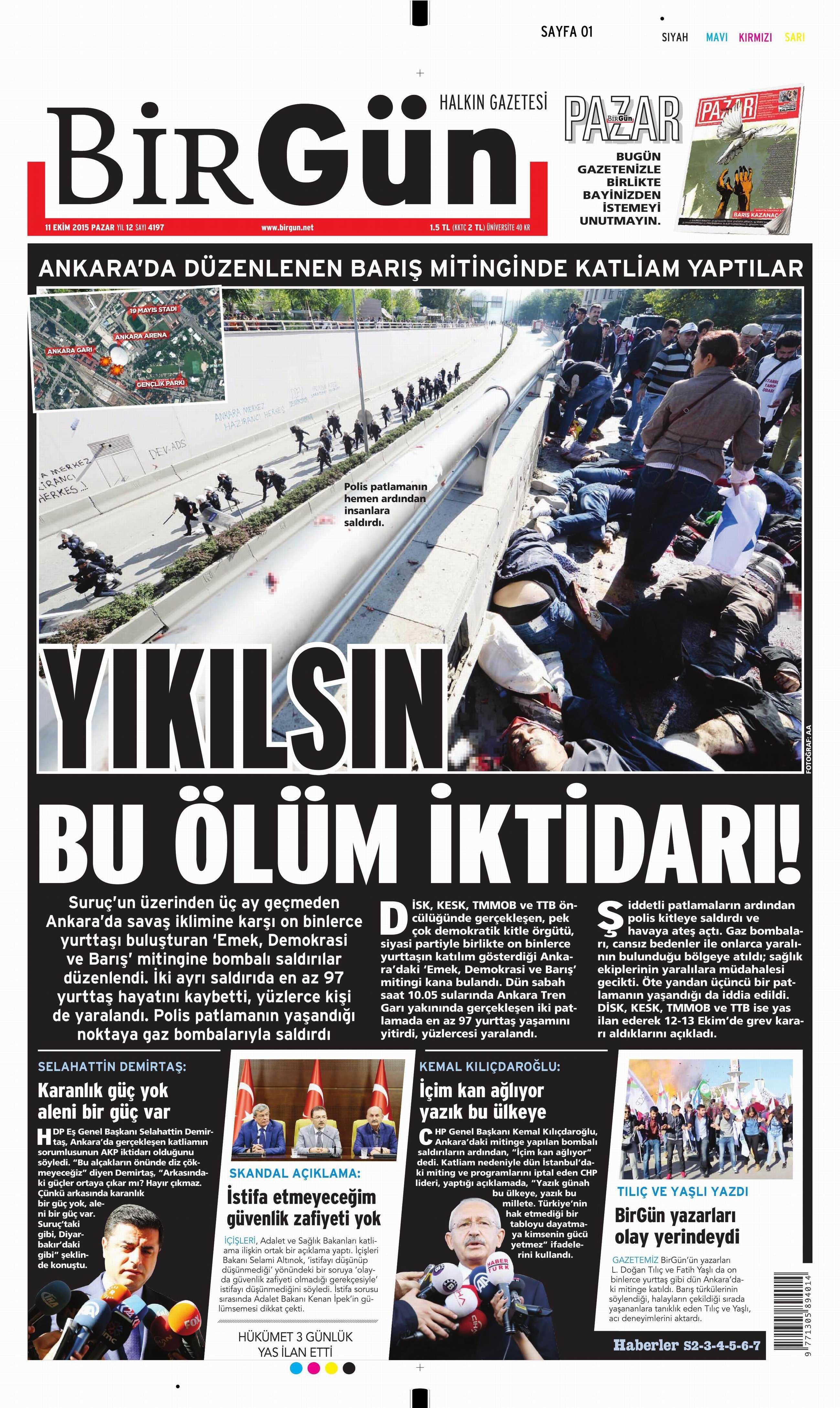 11 Ekim 2015 Gazete Manşetleri - 775