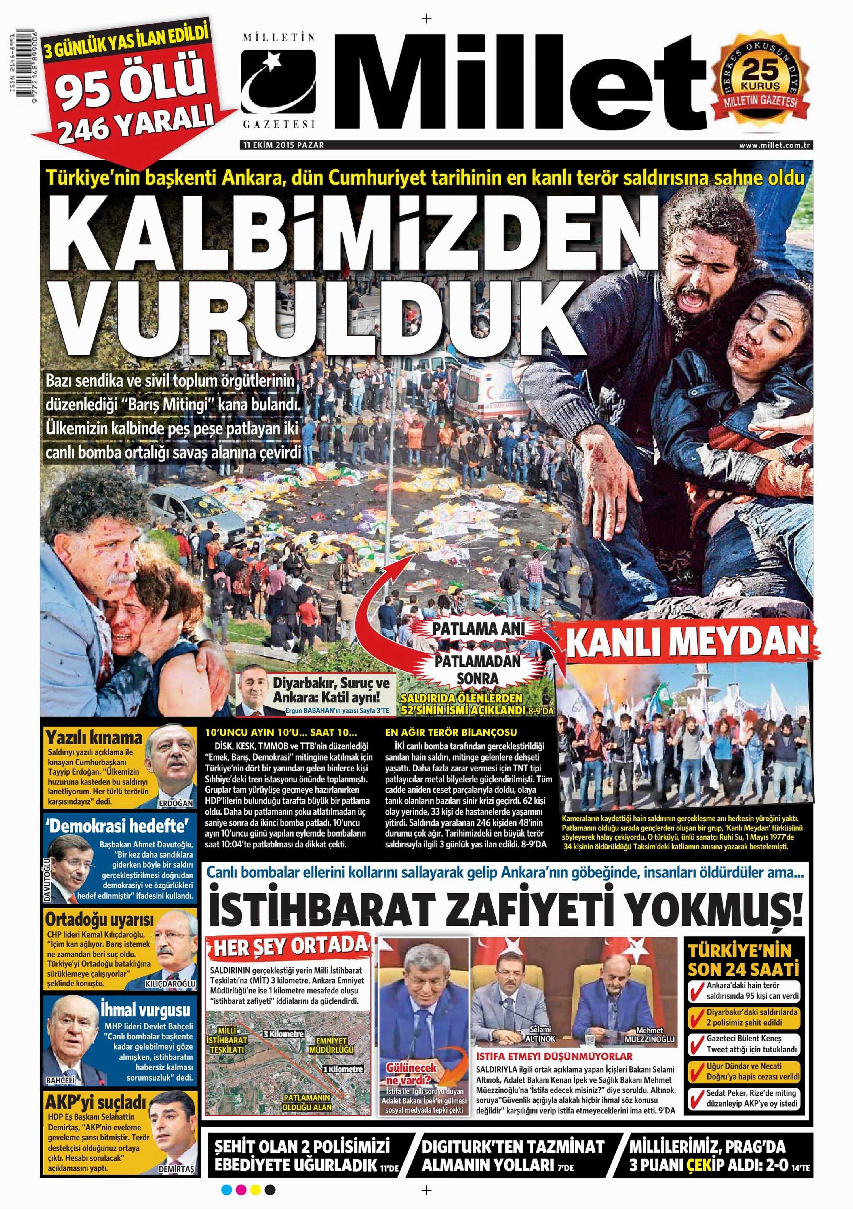 11 Ekim 2015 Gazete Manşetleri - 518