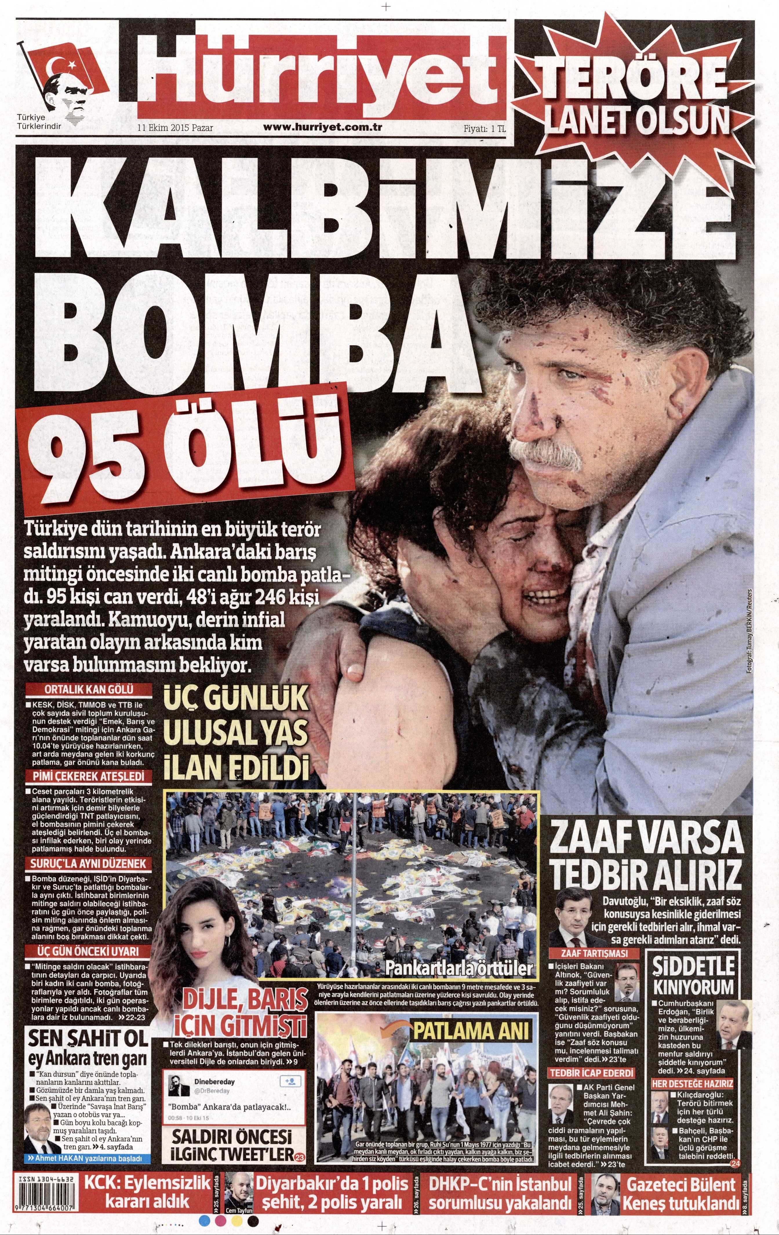 11 Ekim 2015 Gazete Manşetleri - 793