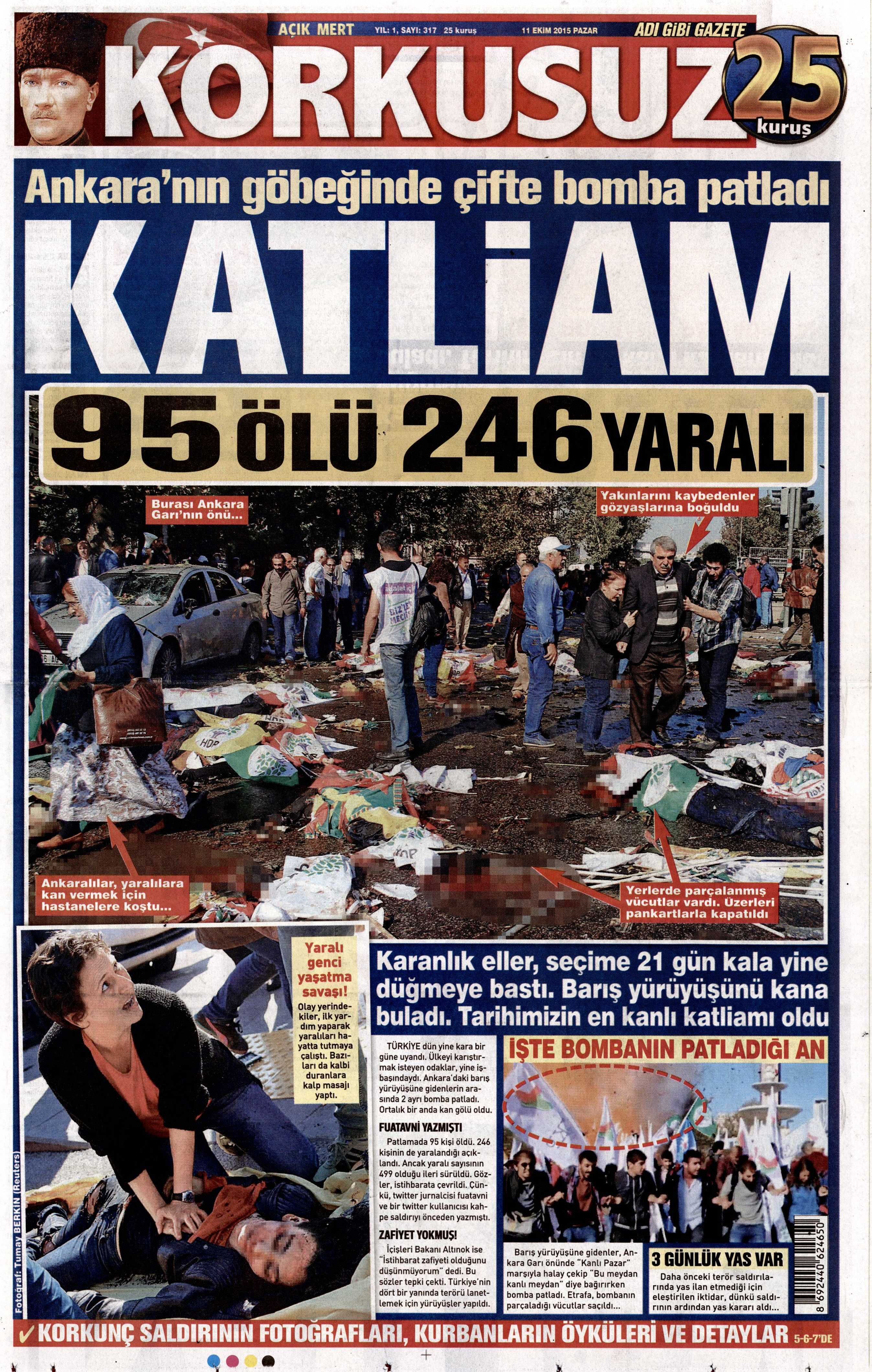 11 Ekim 2015 Gazete Manşetleri - 564