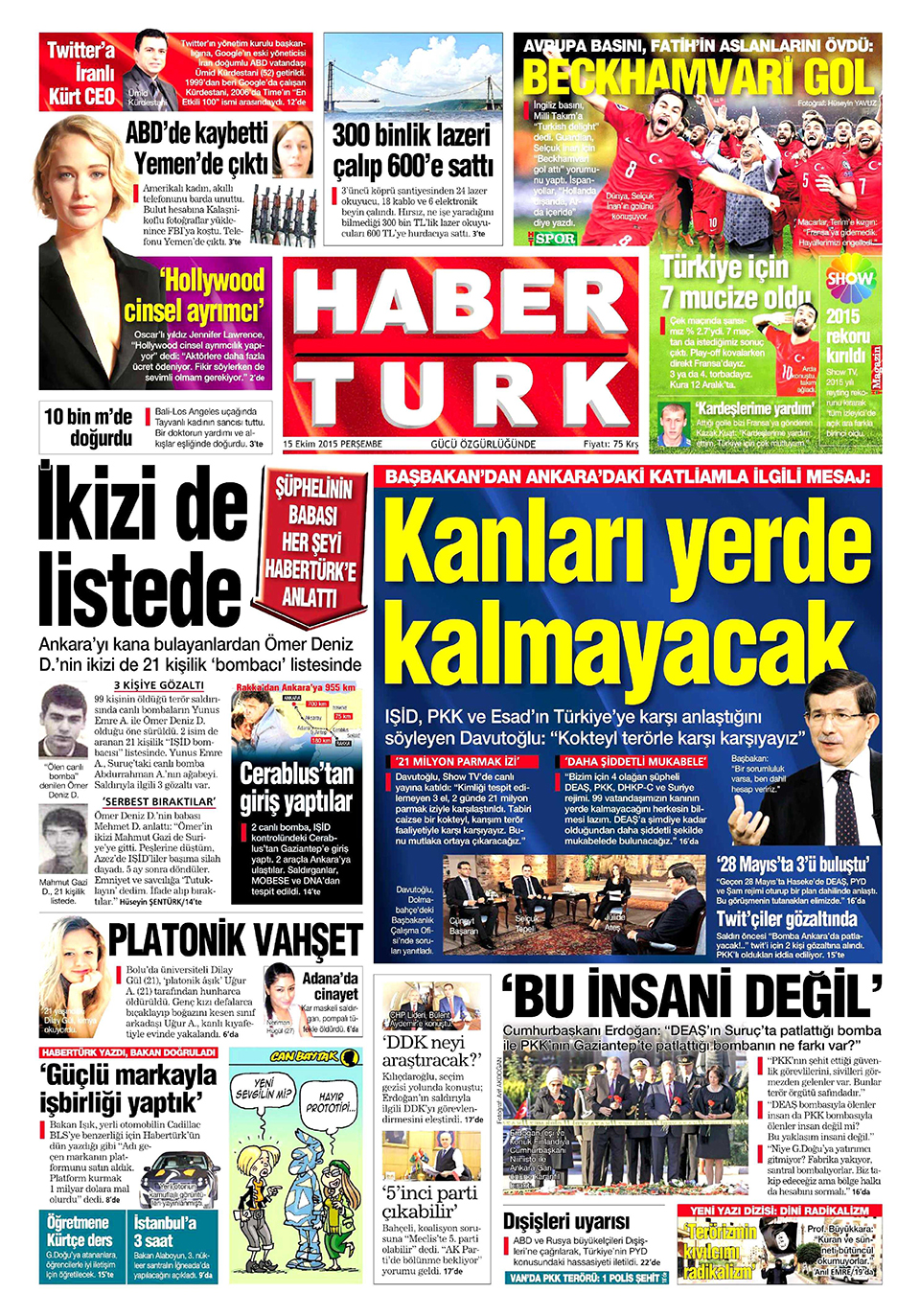 Gazeteler bugün ne yazdı? - 1