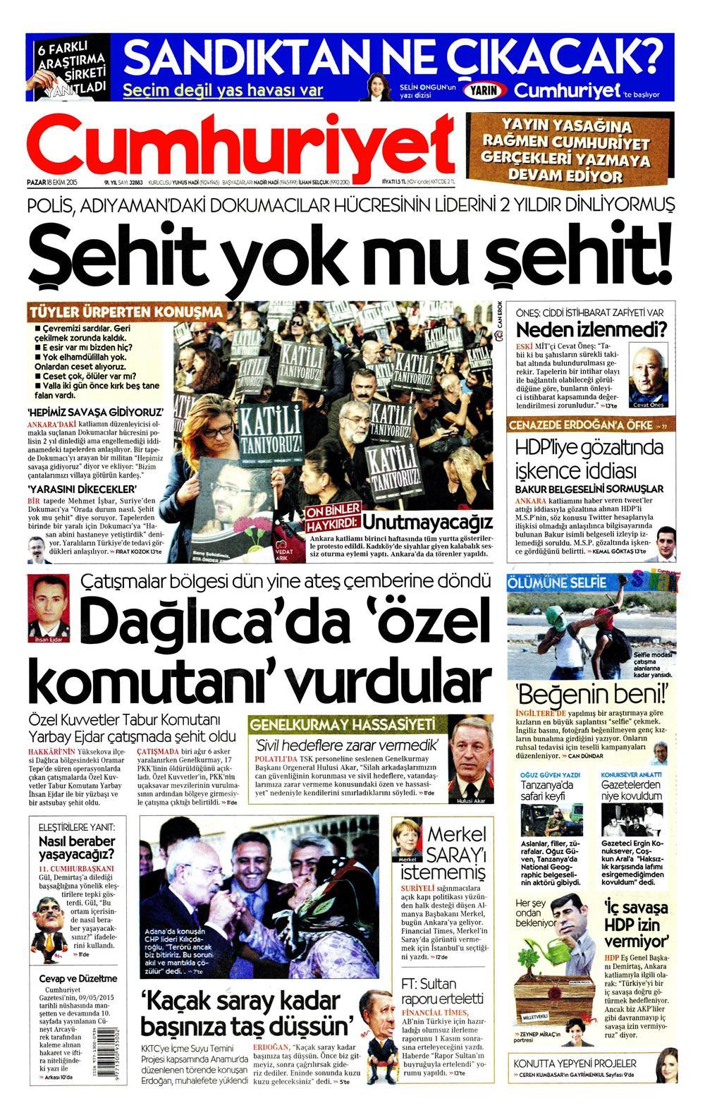 Gazeteler bugün ne yazdı? - 875