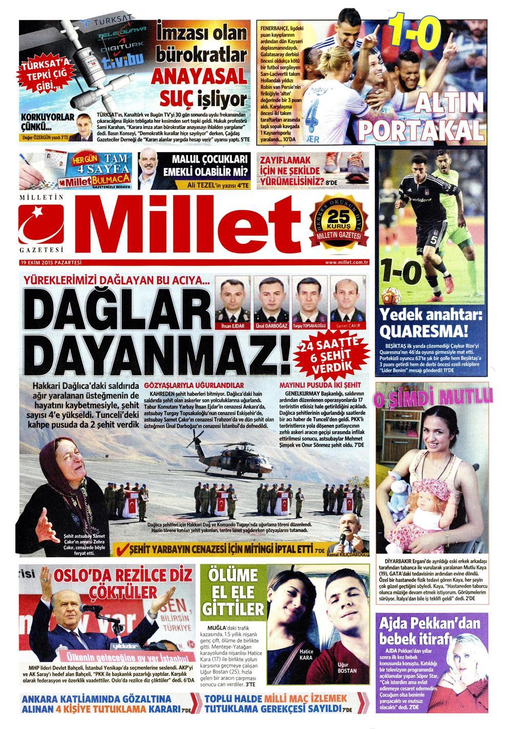 Gazeteler bugün ne yazdı? - 765