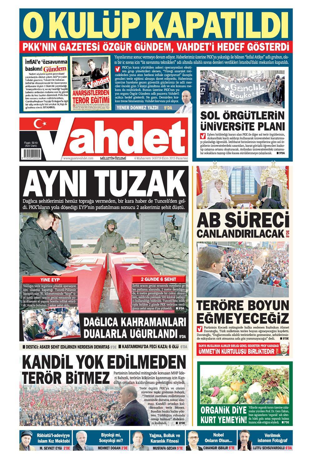 Gazeteler bugün ne yazdı? - 584