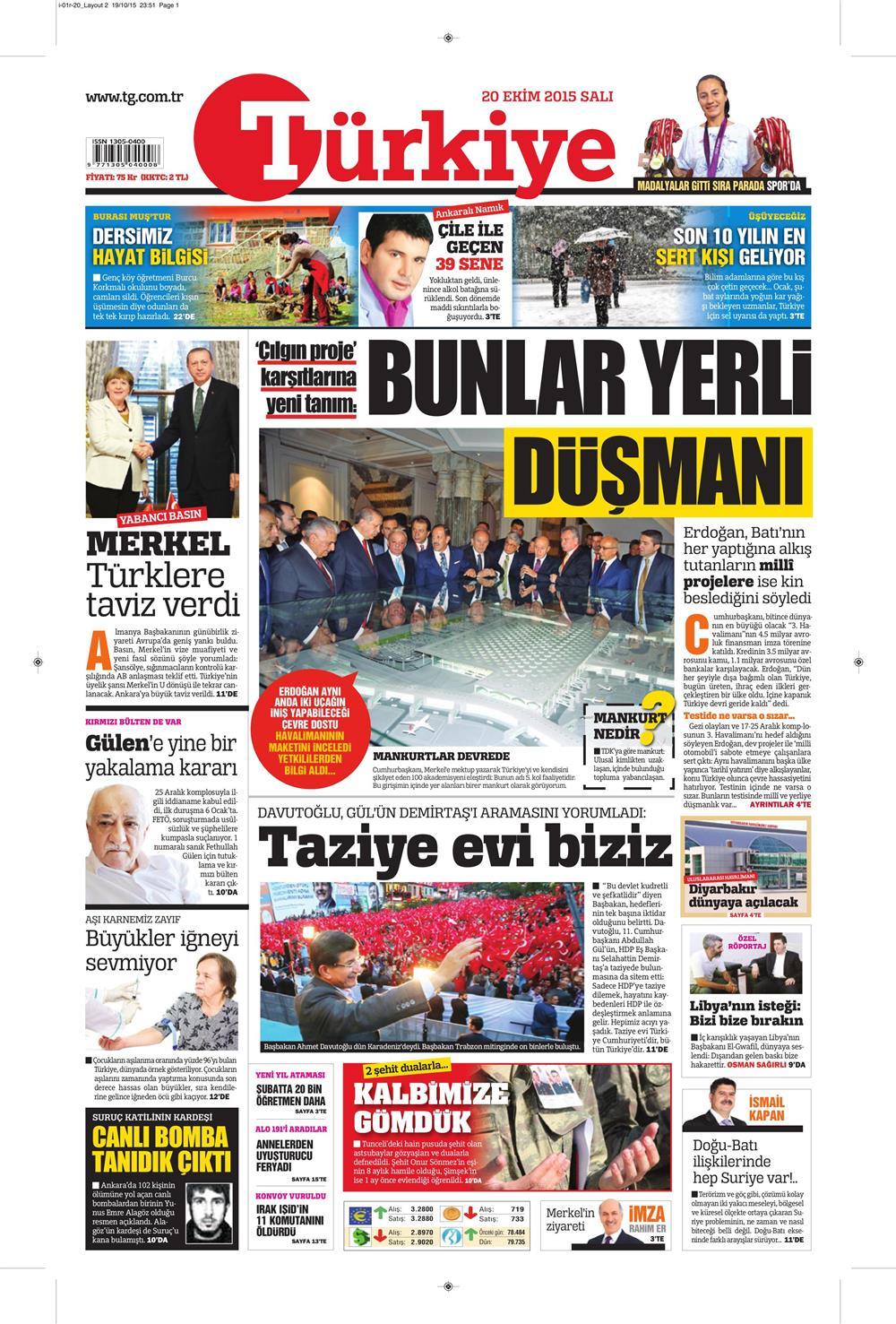 Gazeteler bugün ne yazdı? - 19