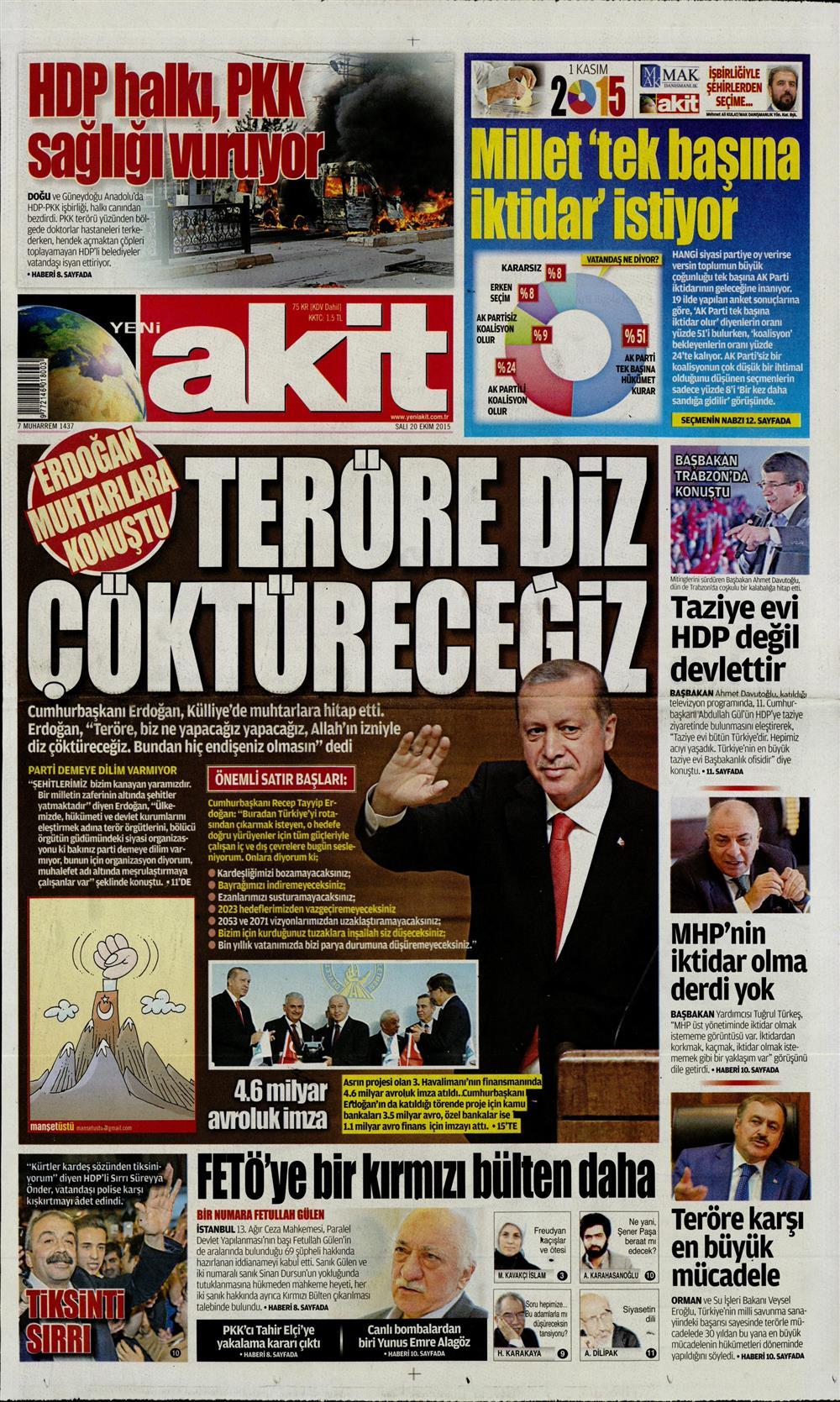 Gazeteler bugün ne yazdı? - 1