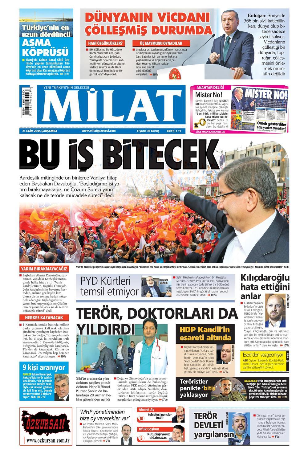 Gazeteler bugün ne yazdı? - 15