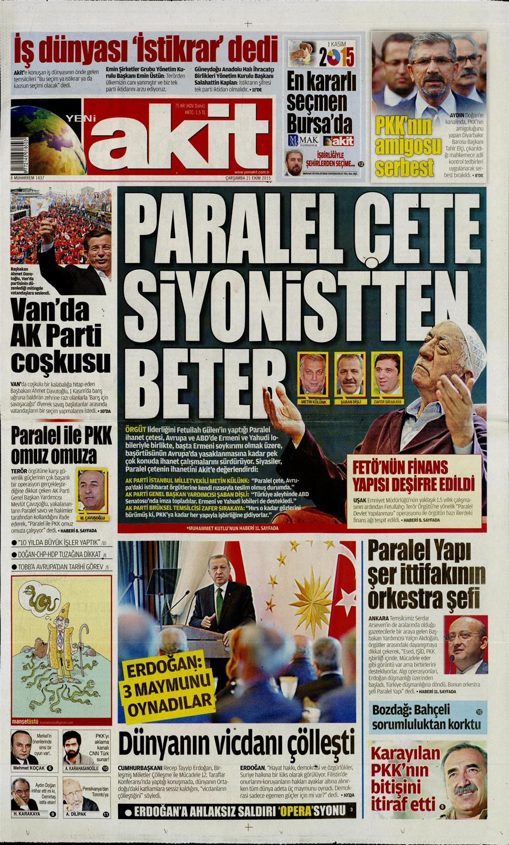 Gazeteler bugün ne yazdı? - 1