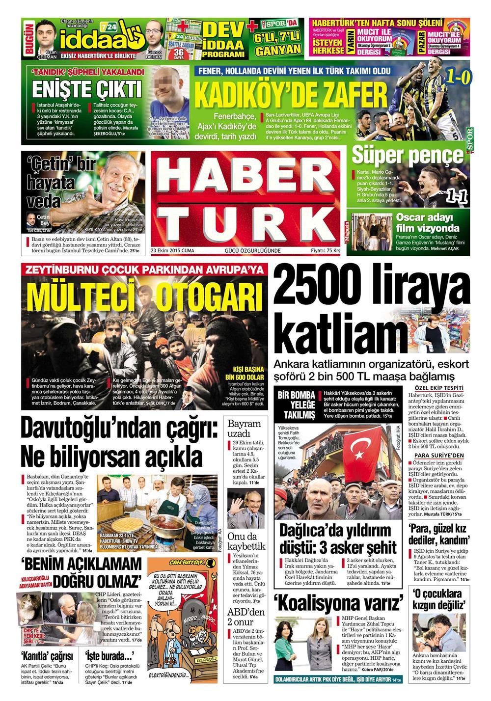 Gazeteler bugün ne yazdı? - 15