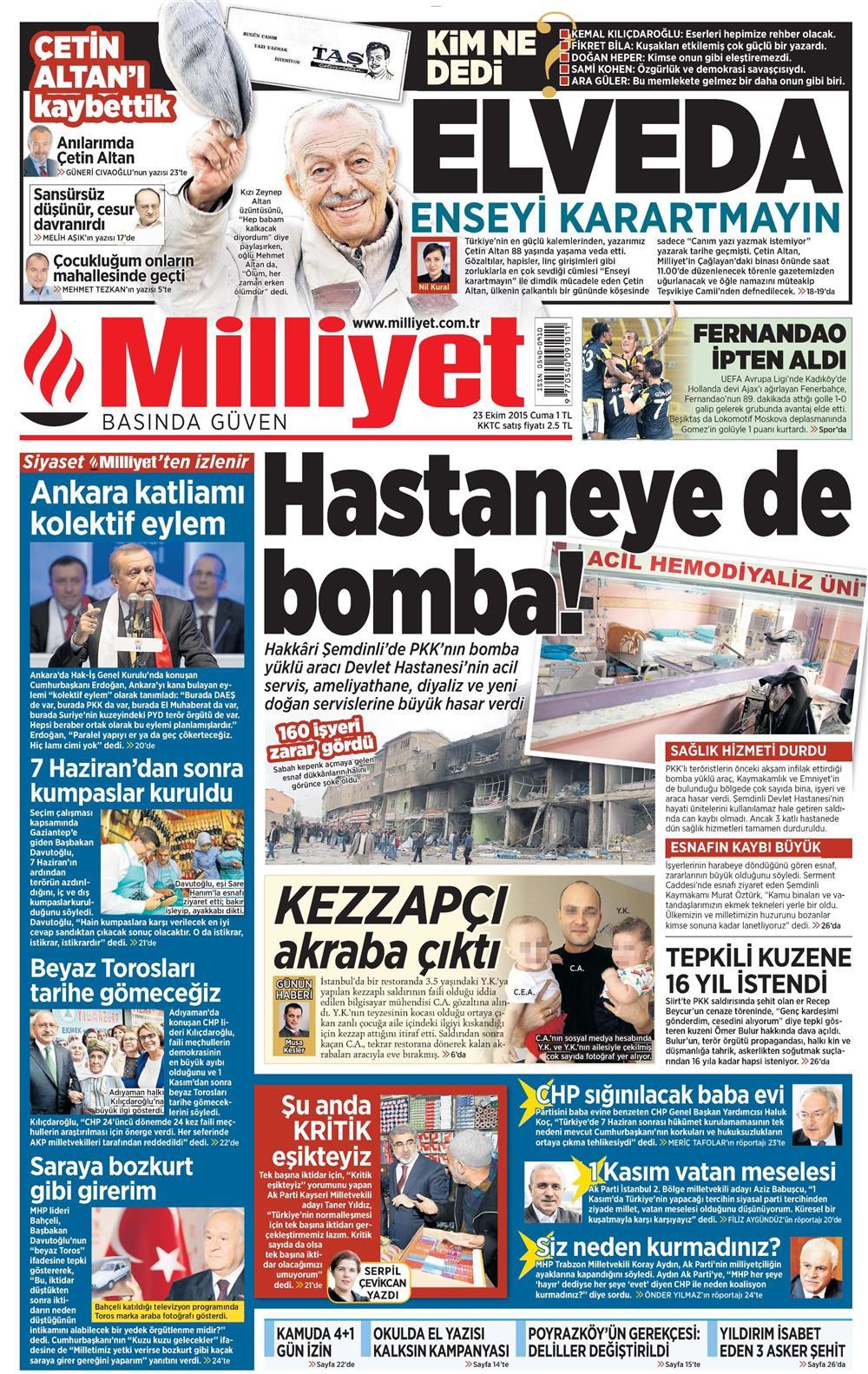 Gazeteler bugün ne yazdı? - 19