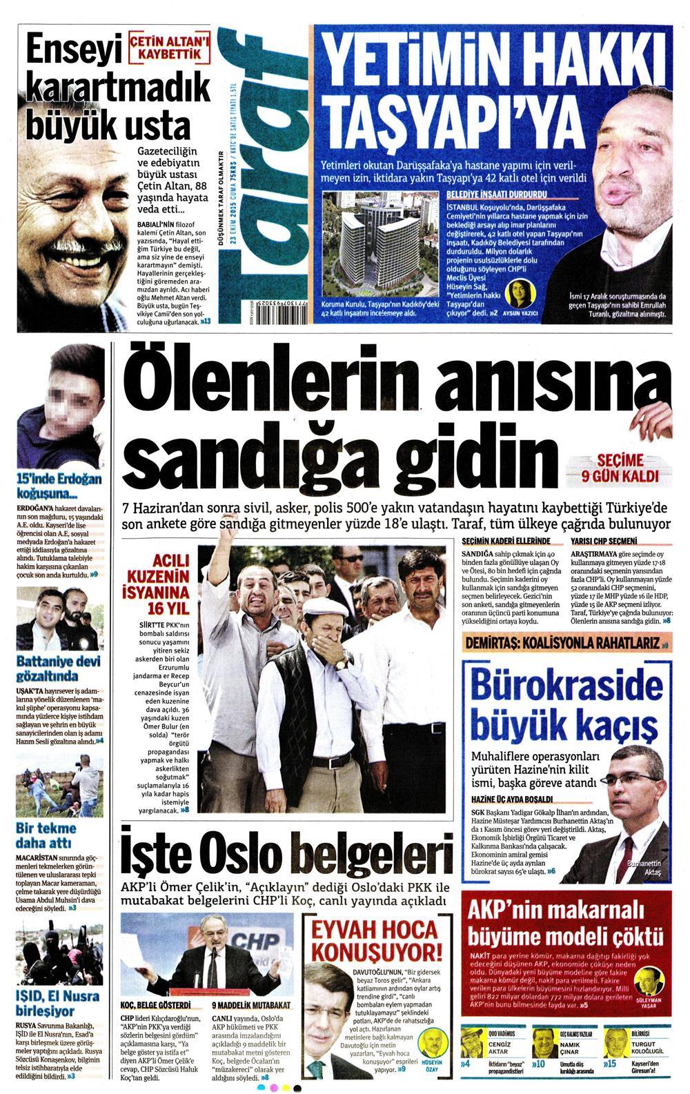 Gazeteler bugün ne yazdı? - 20