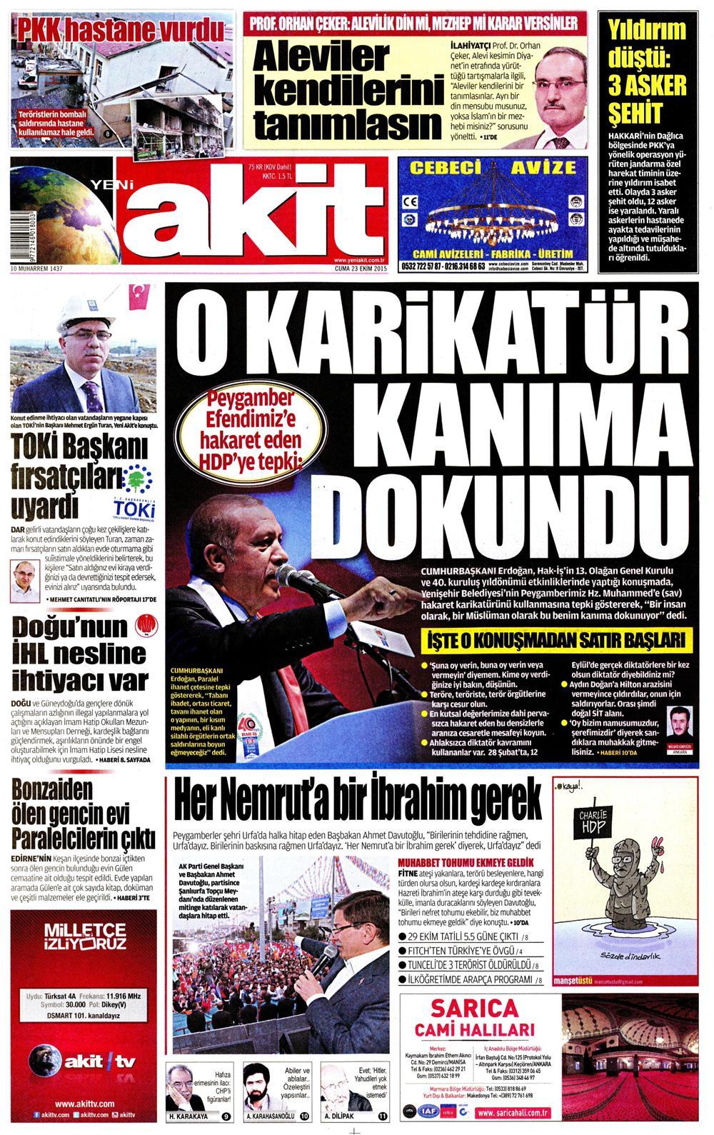 Gazeteler bugün ne yazdı? - 1