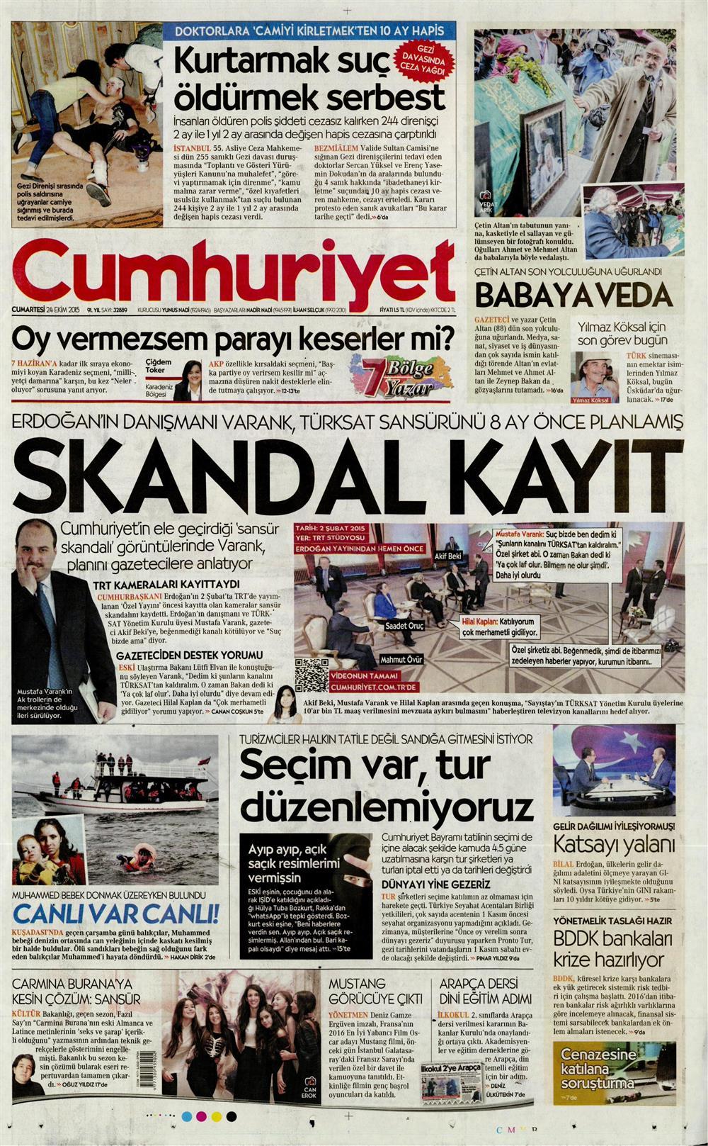 Gazeteler bugün ne yazdı? - 19