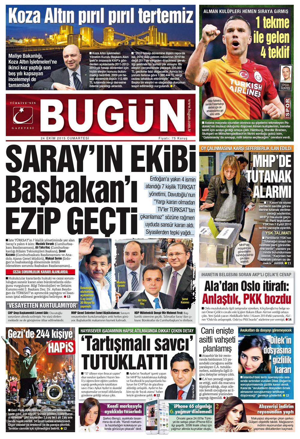 Gazeteler bugün ne yazdı? - 15