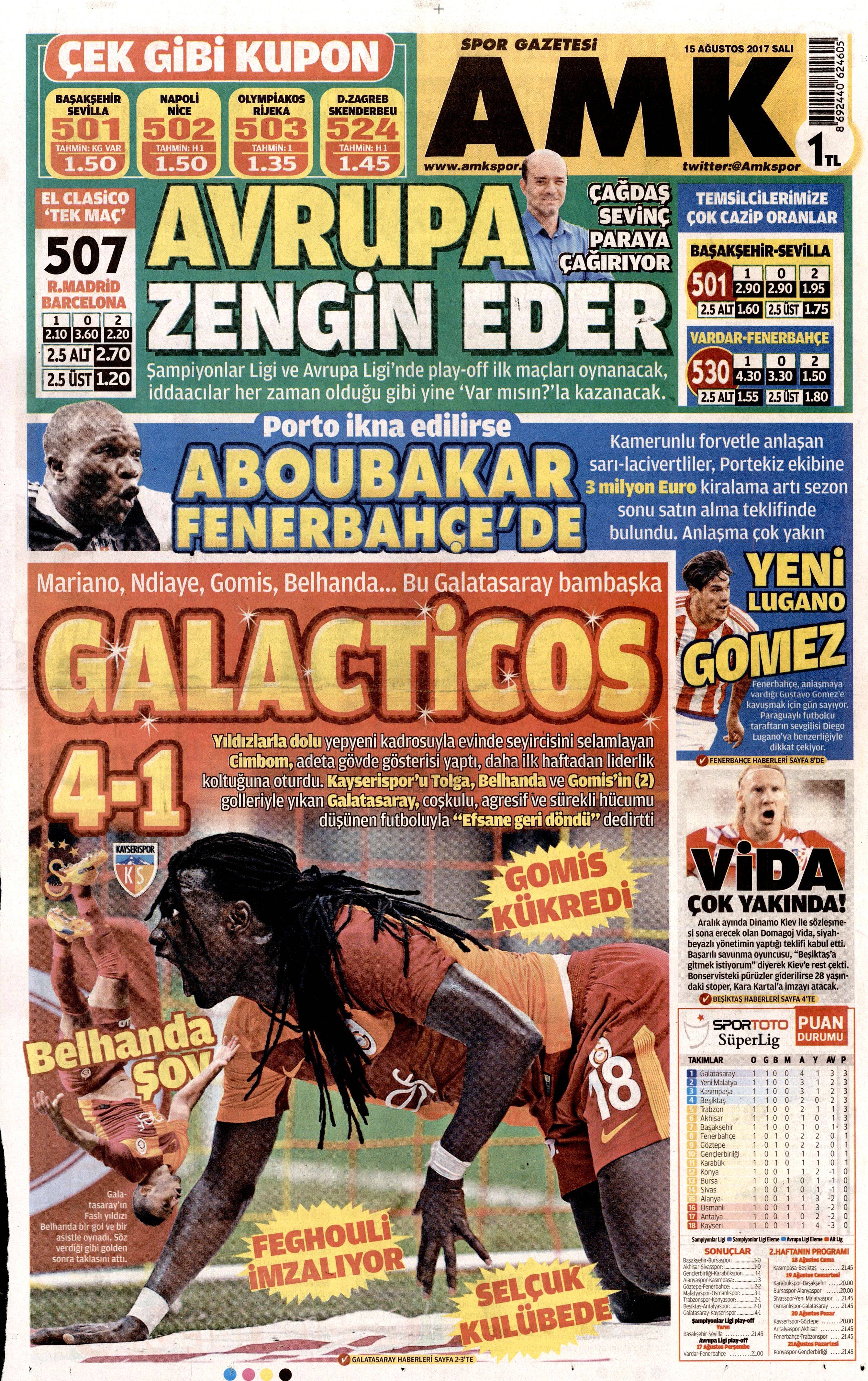 15 Ağustos gazete manşetleri - 32