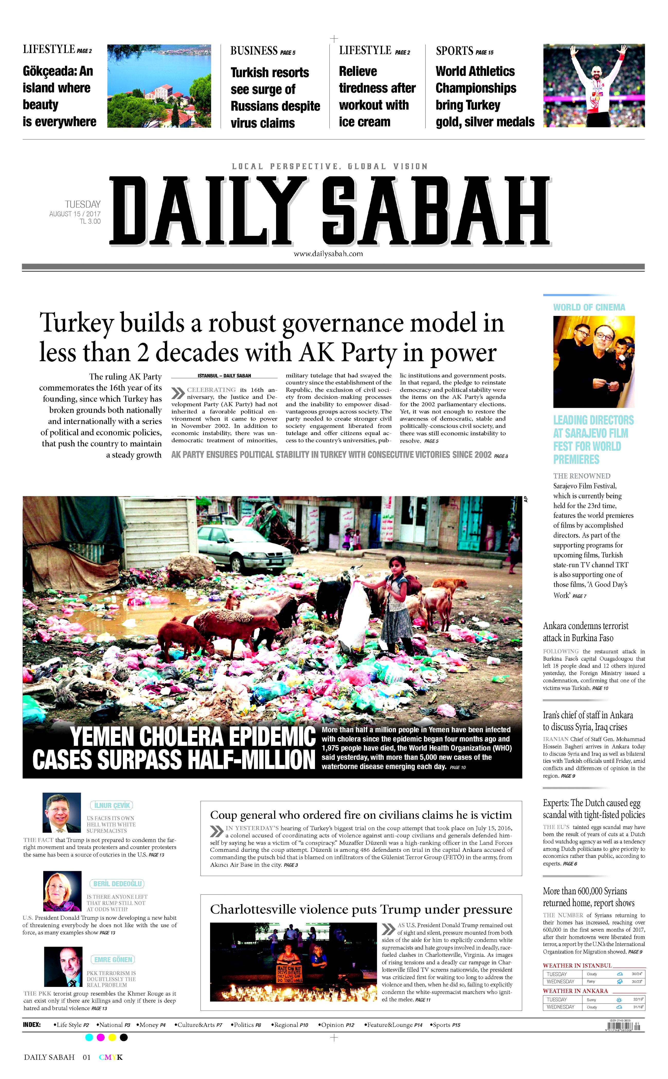 15 Ağustos gazete manşetleri - 4