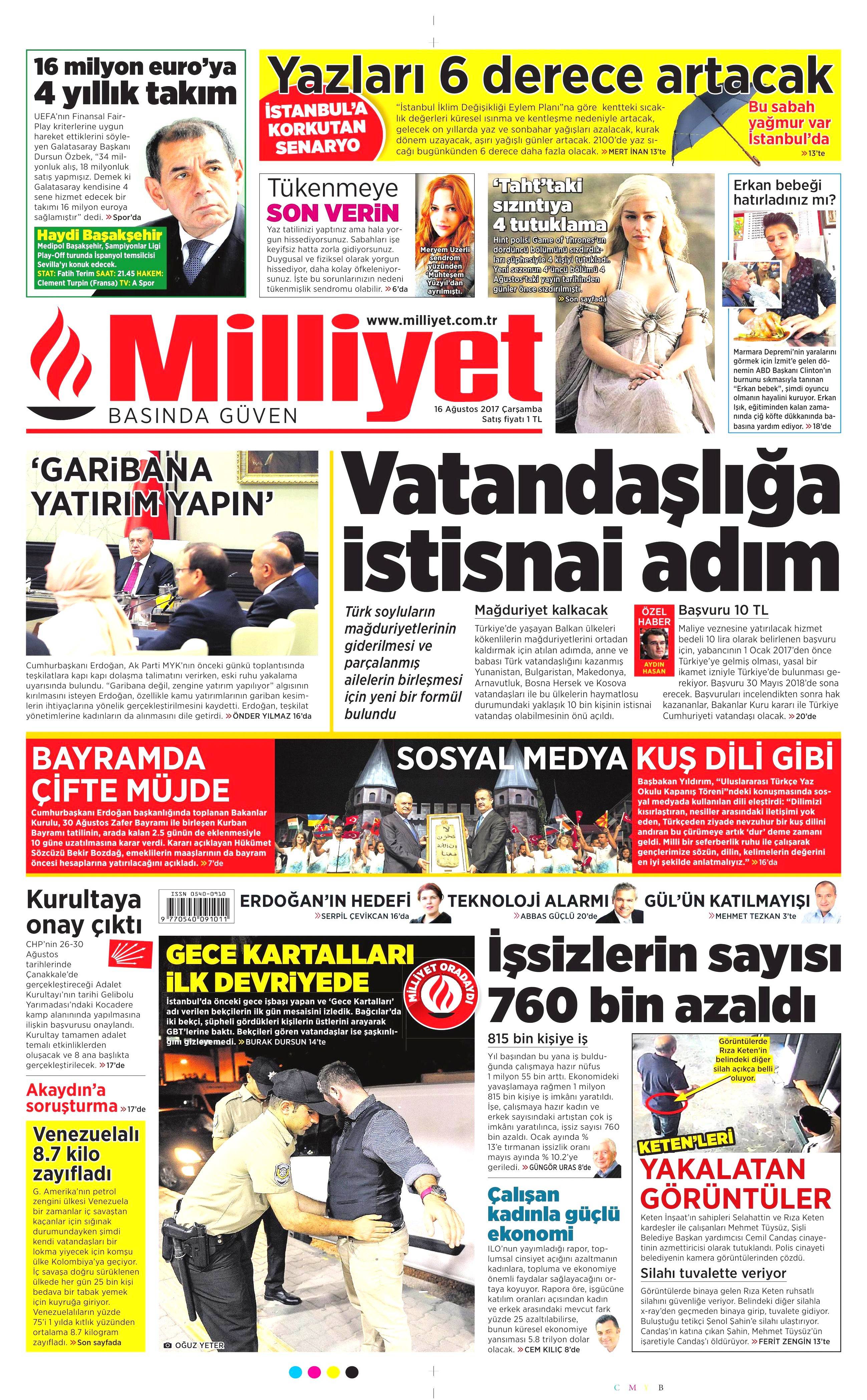 16 Ağustos 2017 gazete manşetleri - 15