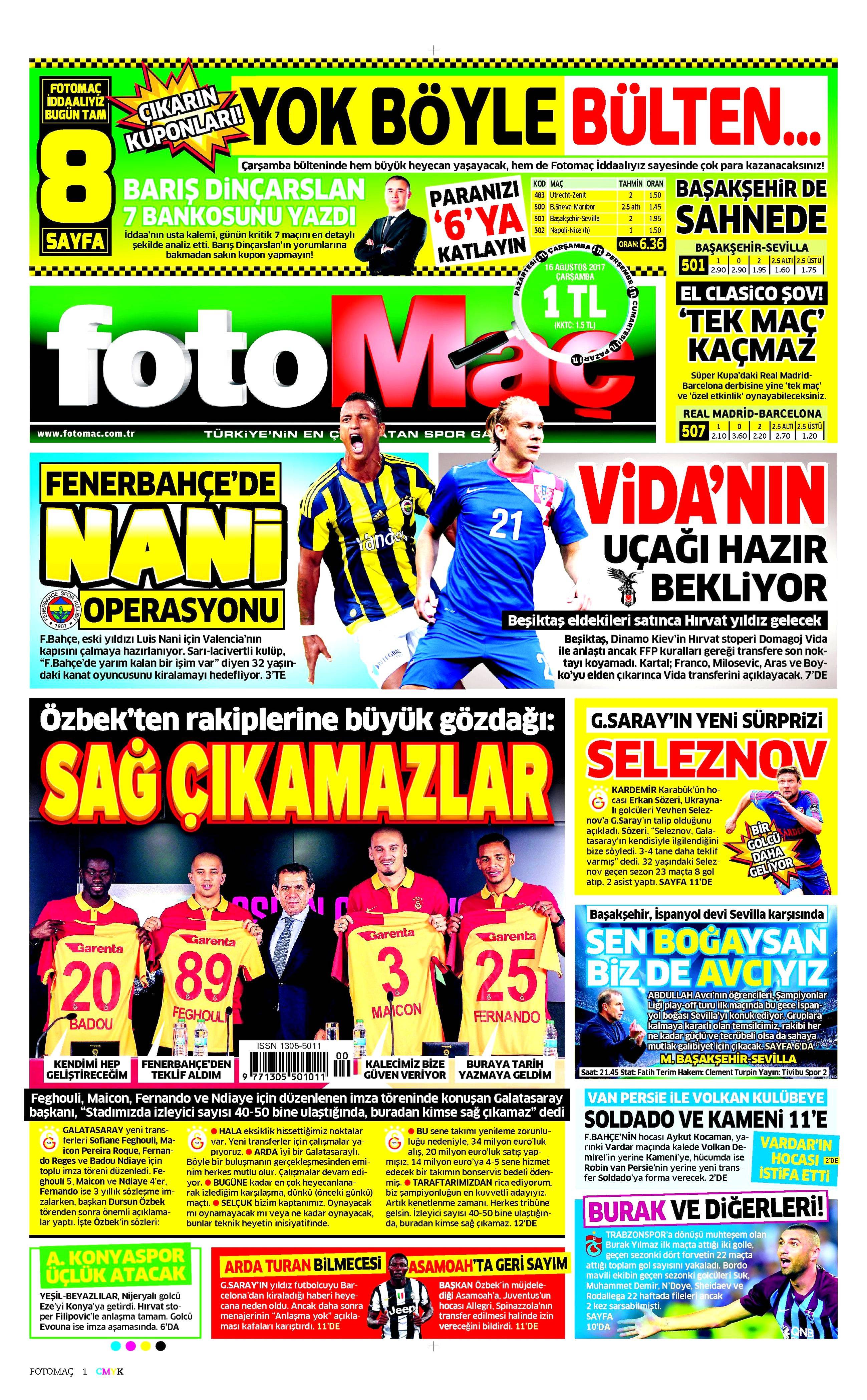 16 Ağustos 2017 gazete manşetleri - 39