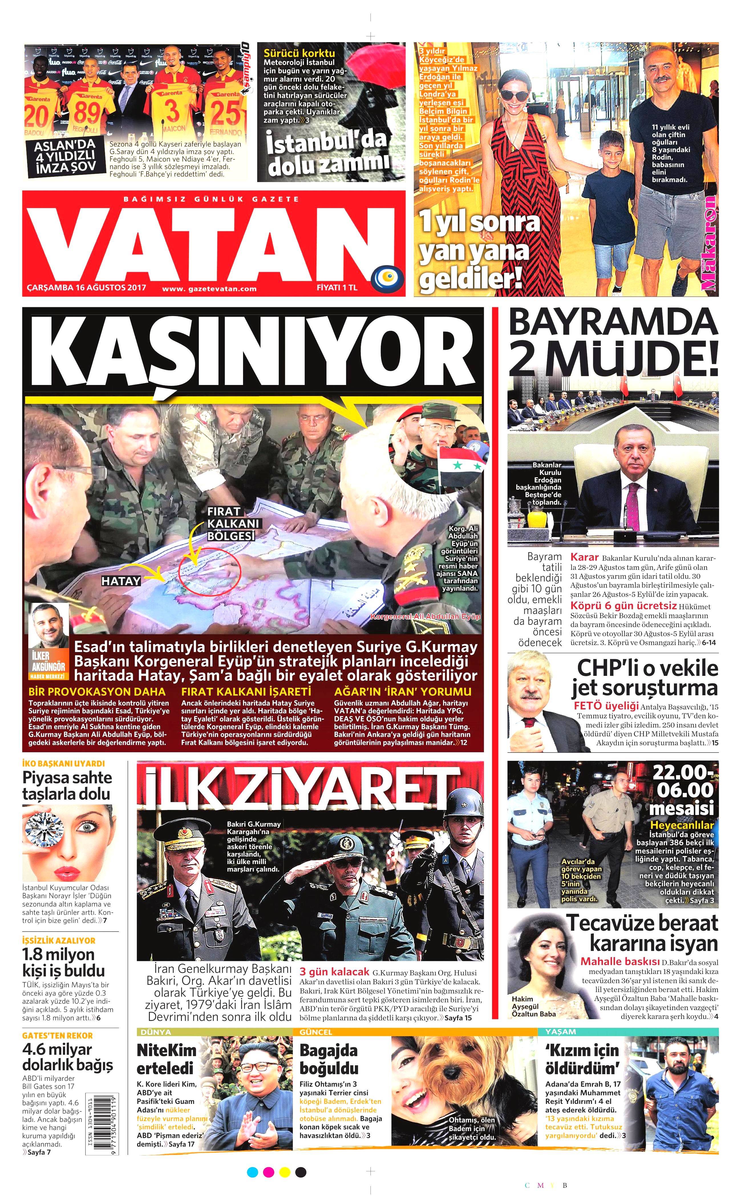16 Ağustos 2017 gazete manşetleri - 23