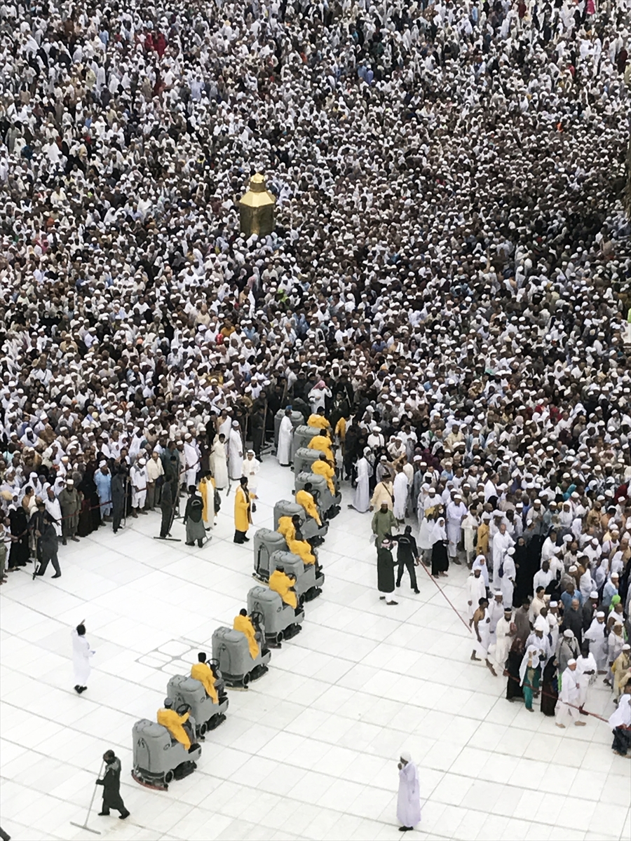 Kabe'de hacı adaylarının yağmur sevinci - 7