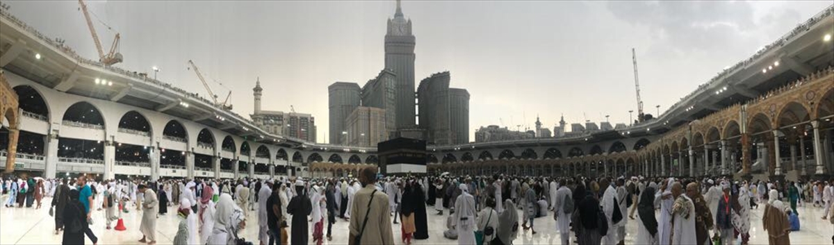 Kabe'de hacı adaylarının yağmur sevinci - 16