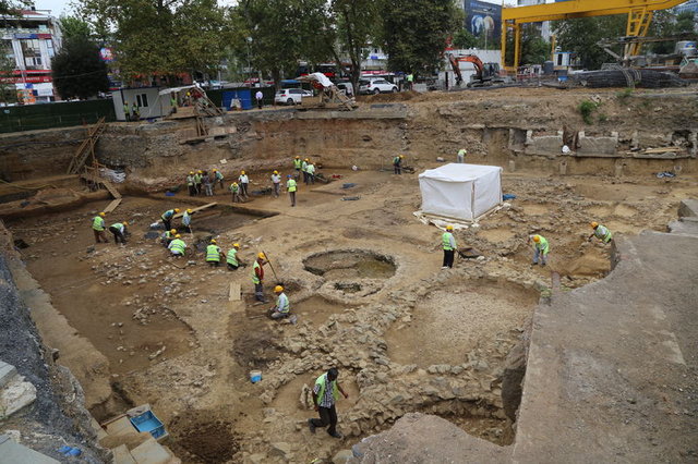 Beşiktaş metro inşaatından İstanbul tarihi çıktı! - 13