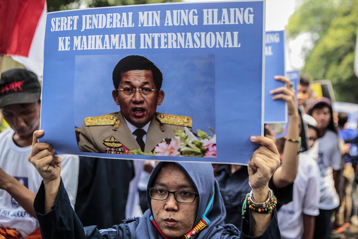 Endonezya'da Arakan protestosu - 0