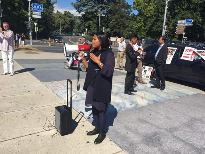 İsviçre'deki BM binası önünde Arakan protestosu - 0