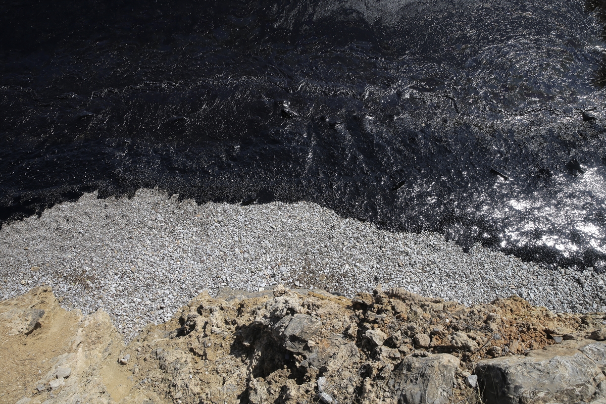 Yunan adasında sahil siyaha büründü - 3