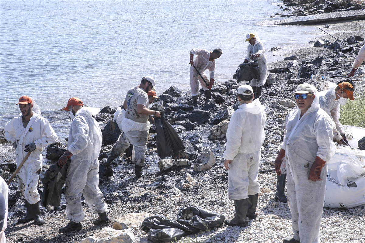 Yunan adasında sahil siyaha büründü - 6