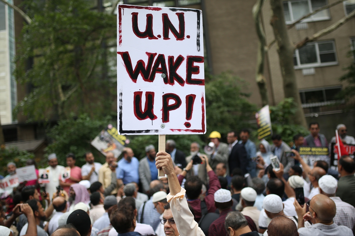 New York'ta Arakan protestosu - 0