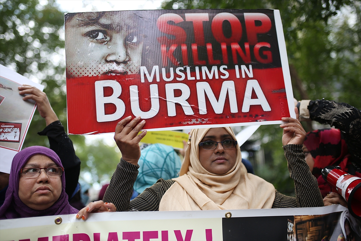 New York'ta Arakan protestosu - 0