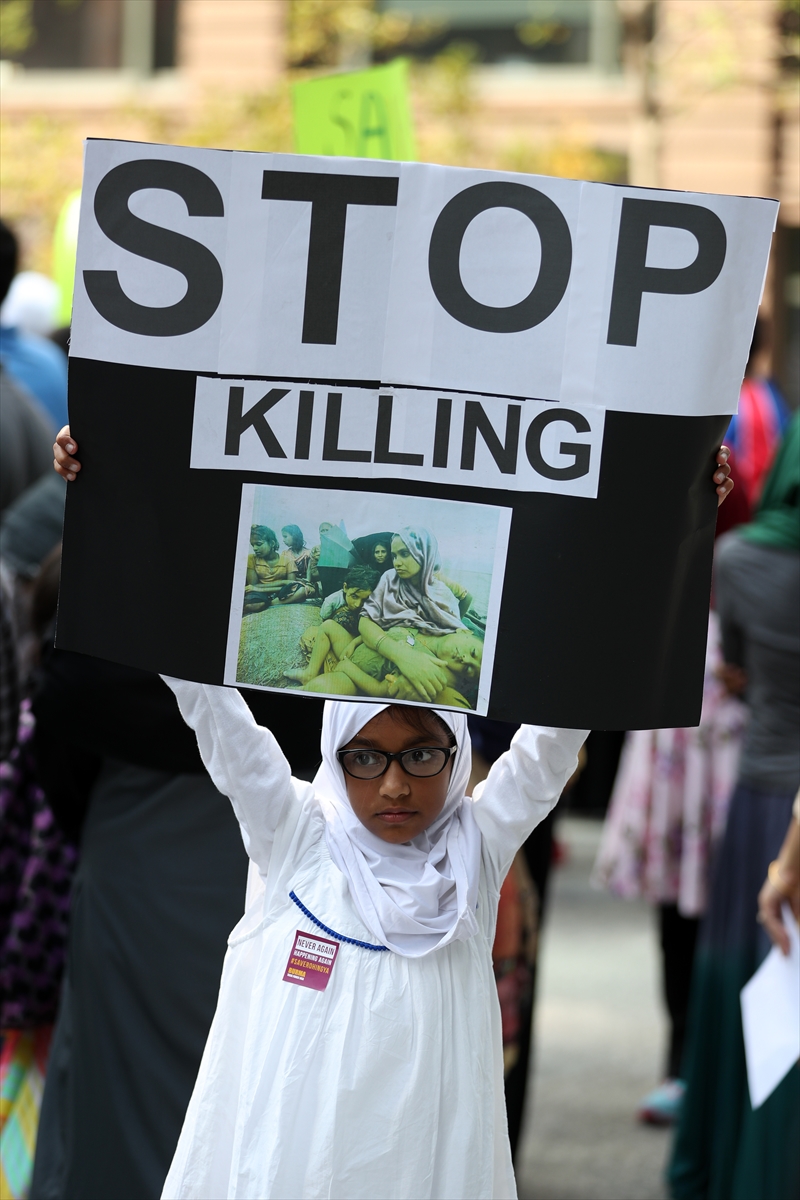 ABD ve Kanada'da Arakan protestosu - 11