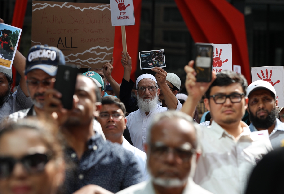 ABD ve Kanada'da Arakan protestosu - 17