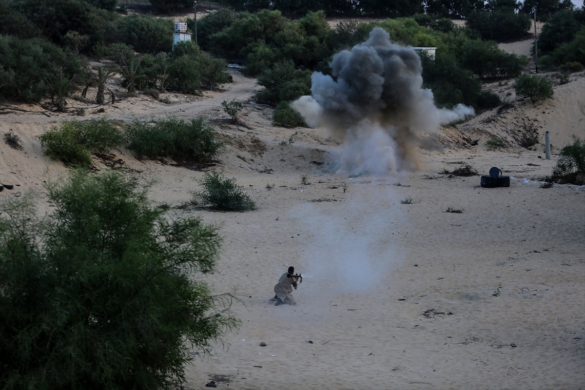 Gazze'deki Nasır Selahaddin Tugayları'ndan tatbikat - 0
