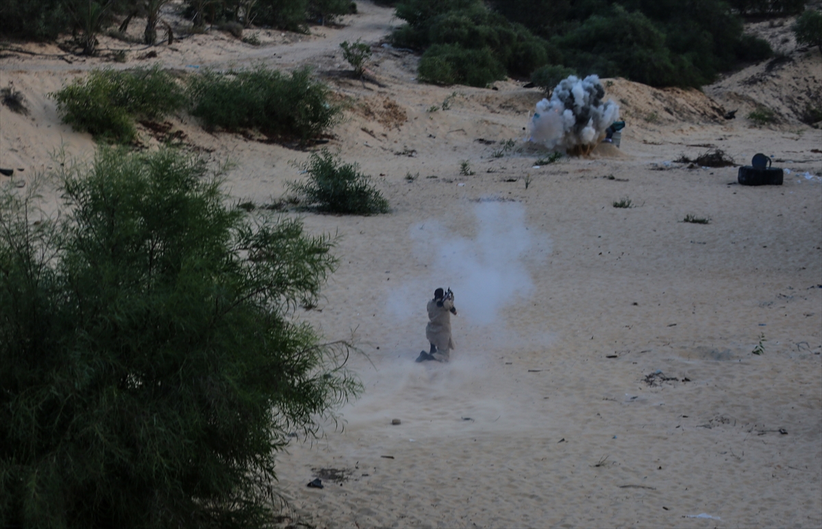 Gazze'deki Nasır Selahaddin Tugayları'ndan tatbikat - 0