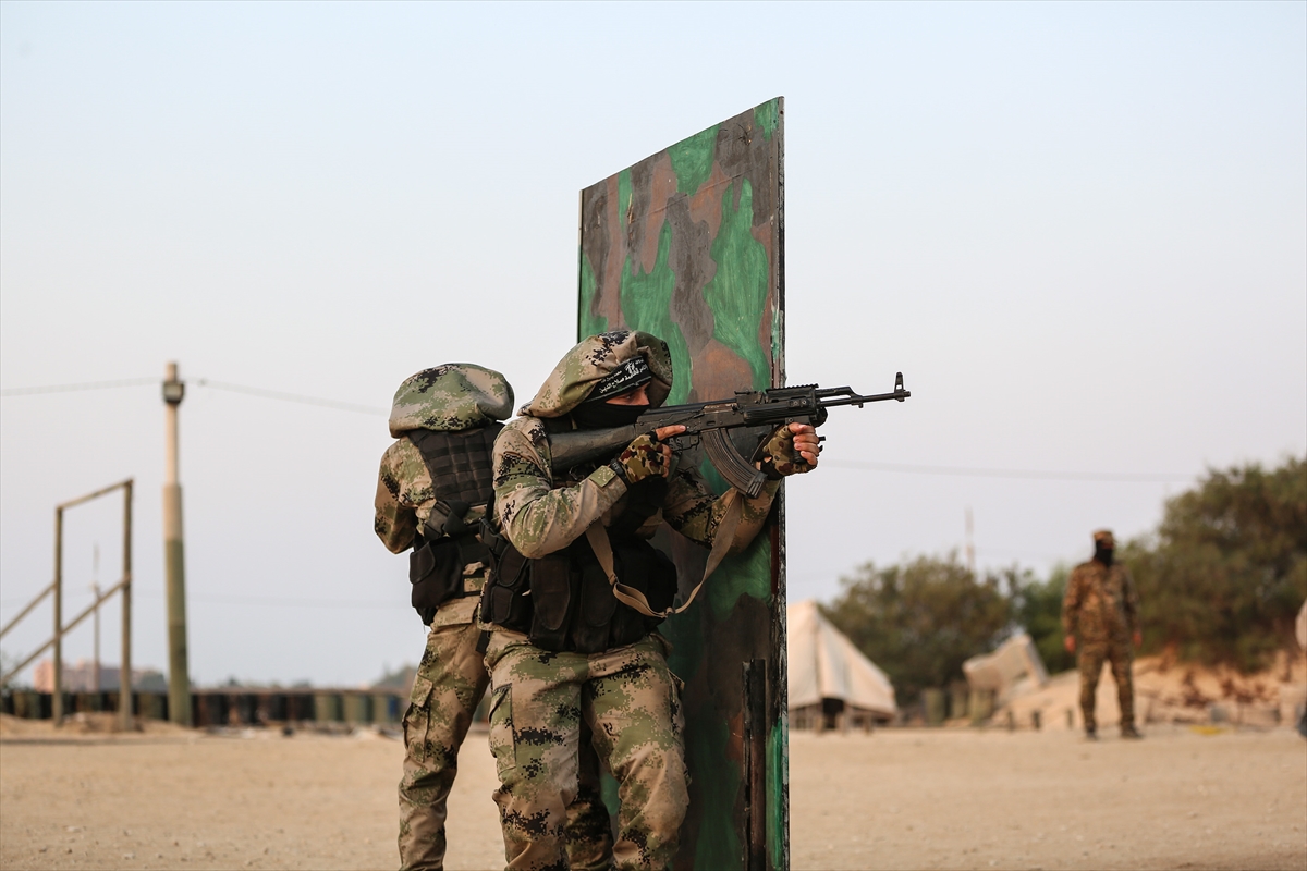 Gazze'deki Nasır Selahaddin Tugayları'ndan tatbikat - 0